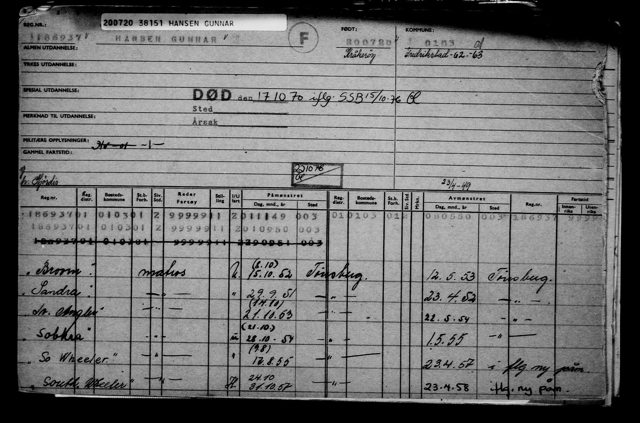 Direktoratet for sjømenn, AV/RA-S-3545/G/Gb/L0183: Hovedkort, 1920, p. 471