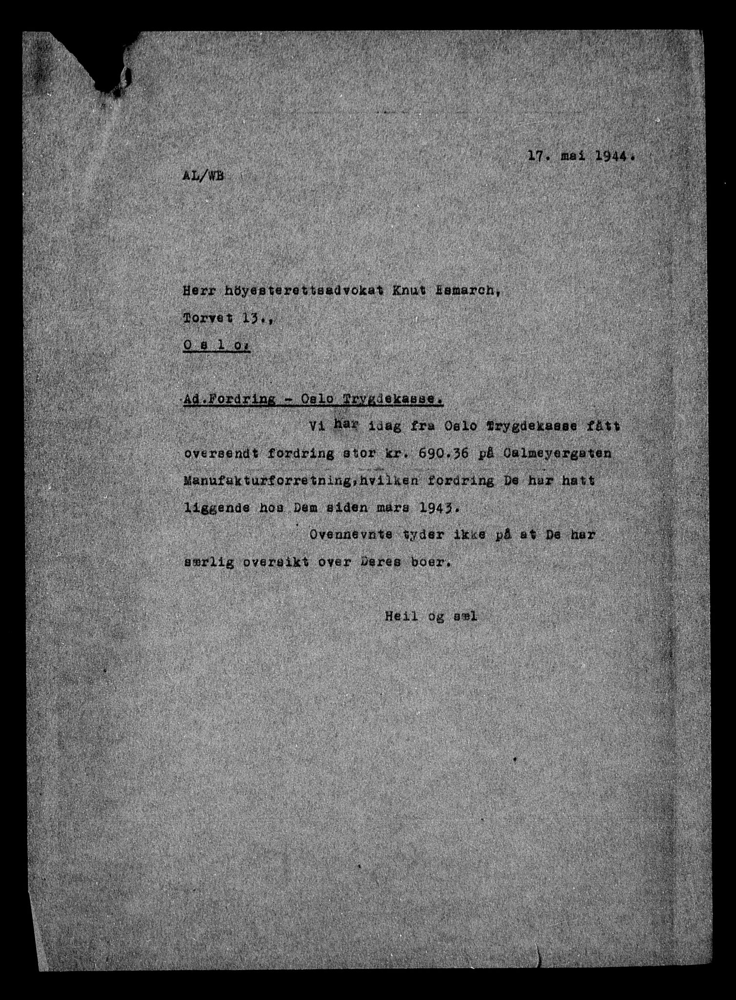 Justisdepartementet, Tilbakeføringskontoret for inndratte formuer, RA/S-1564/H/Hc/Hcc/L0980: --, 1945-1947, p. 593