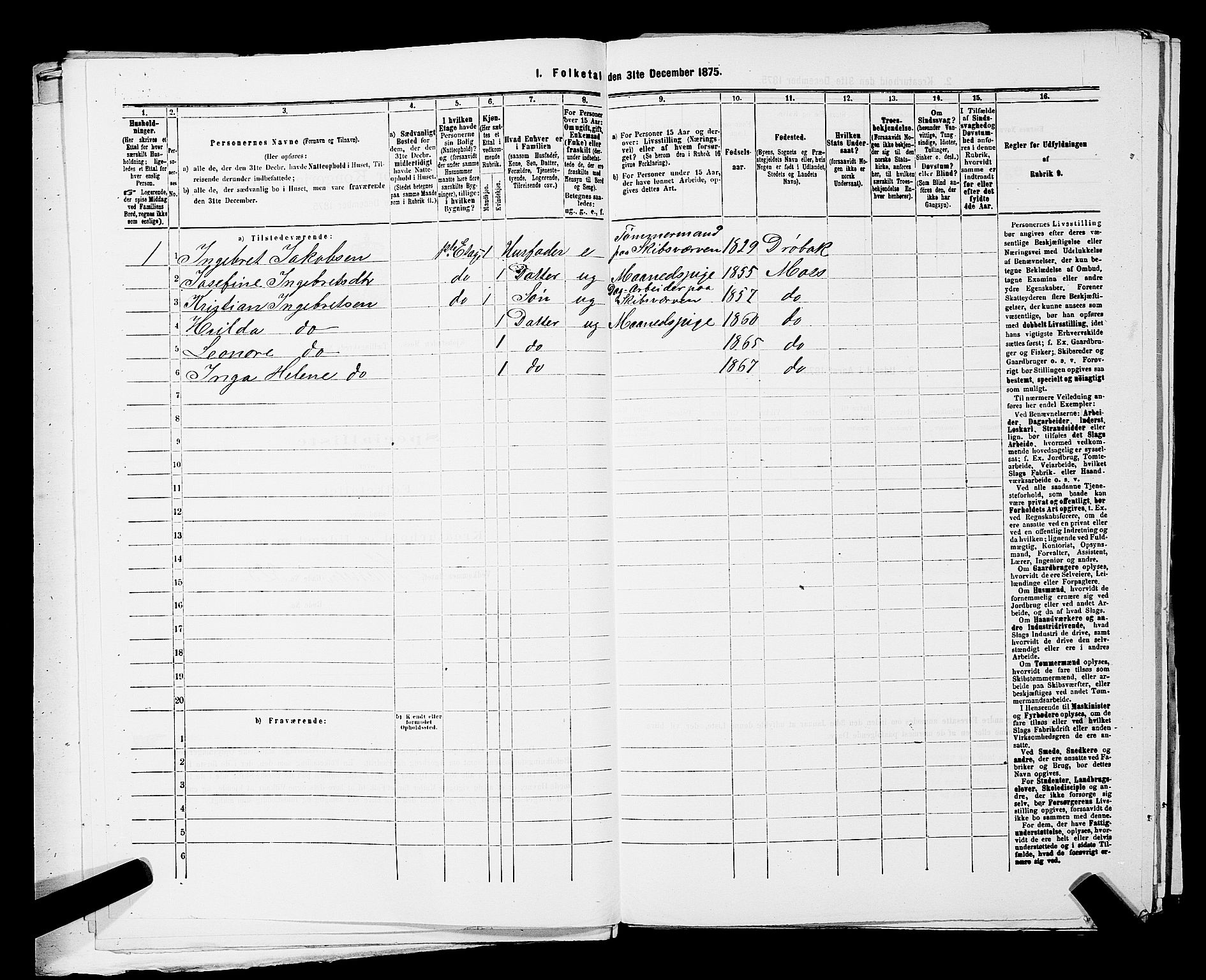 RA, 1875 census for 0104B Moss/Moss, 1875, p. 387