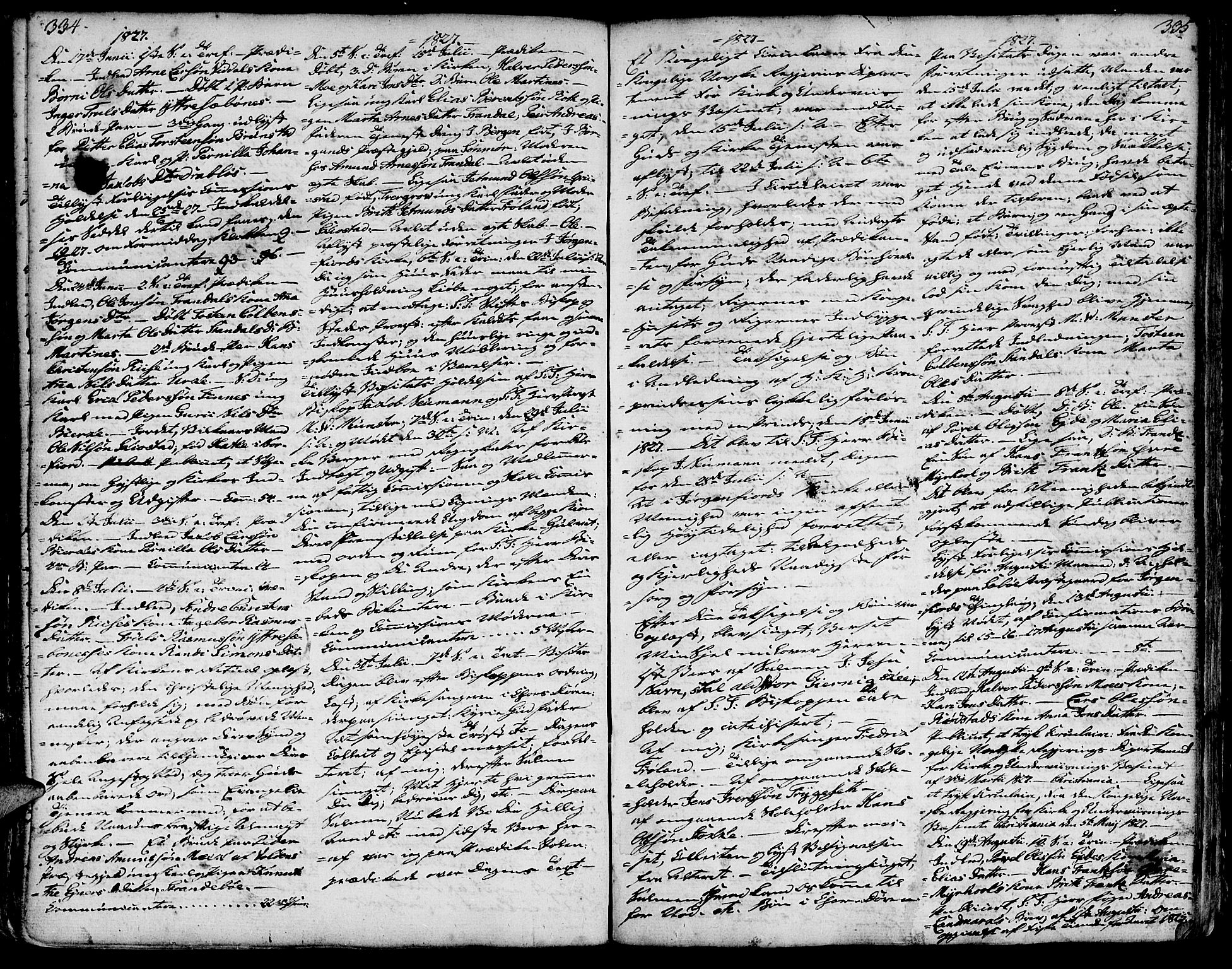 Ministerialprotokoller, klokkerbøker og fødselsregistre - Møre og Romsdal, AV/SAT-A-1454/515/L0206: Parish register (official) no. 515A02, 1765-1818, p. 334-335