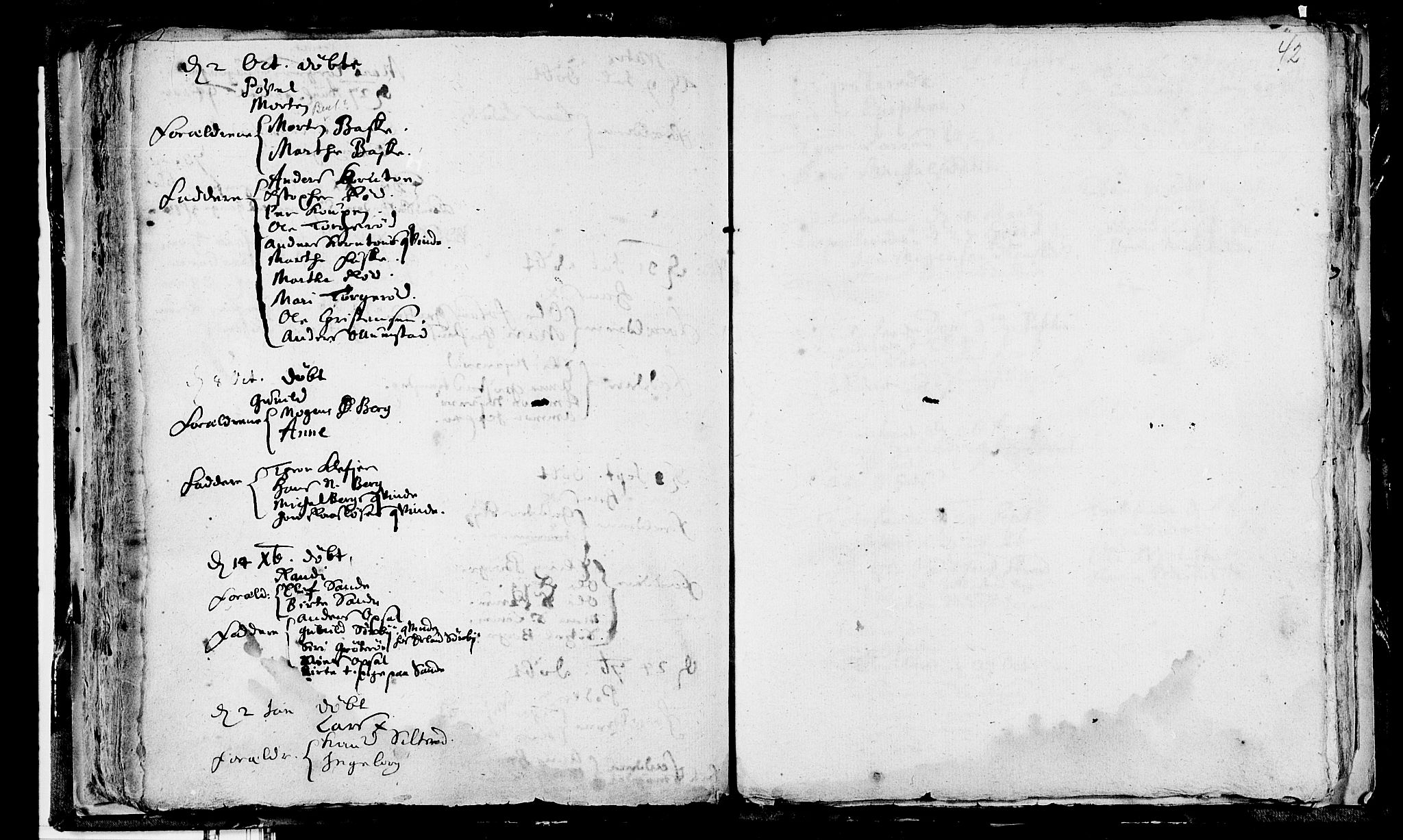 Våle kirkebøker, AV/SAKO-A-334/F/Fa/L0001: Parish register (official) no. I 1, 1693-1704, p. 42