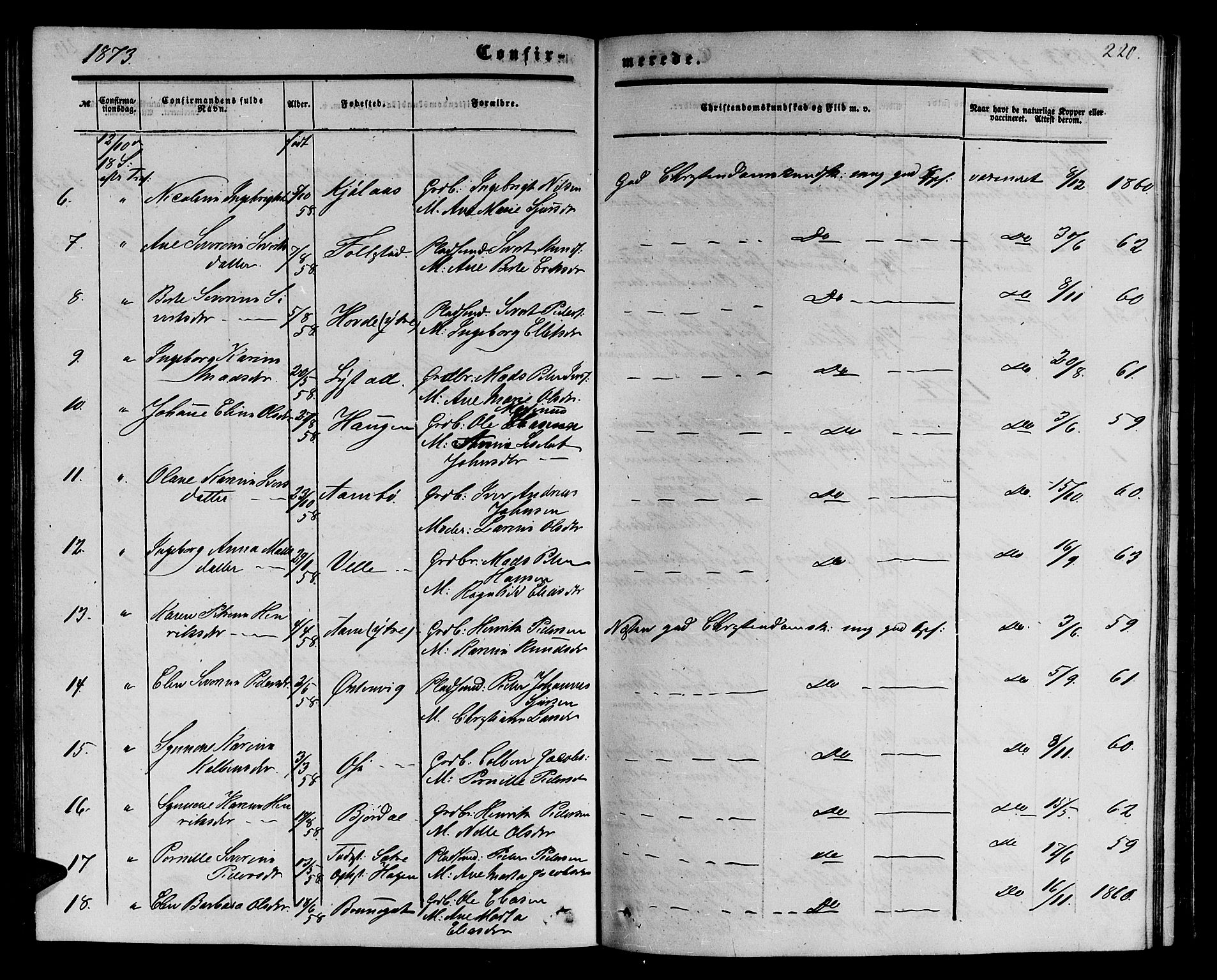 Ministerialprotokoller, klokkerbøker og fødselsregistre - Møre og Romsdal, AV/SAT-A-1454/513/L0188: Parish register (copy) no. 513C02, 1865-1882, p. 220