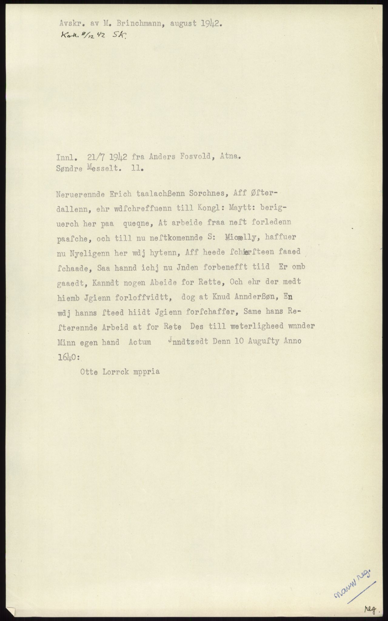 Samlinger til kildeutgivelse, Diplomavskriftsamlingen, AV/RA-EA-4053/H/Ha, p. 1679