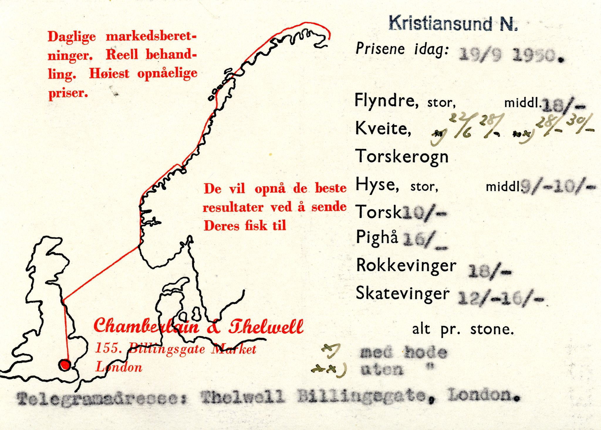 Vardø Fiskersamvirkelag, VAMU/A-0037/D/Da/L0006: Korrespondanse Re-St, 1947-1951