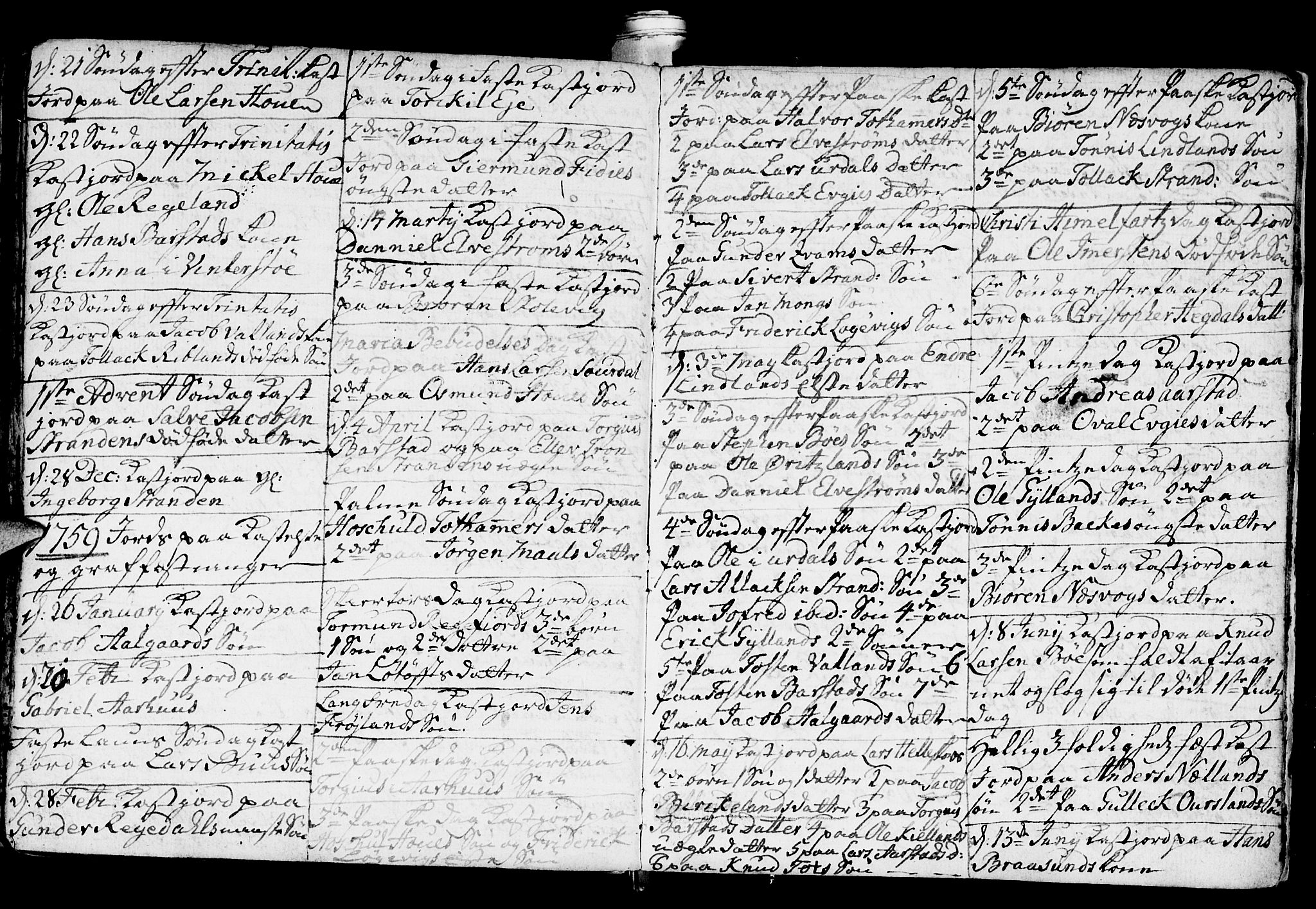 Sokndal sokneprestkontor, AV/SAST-A-101808: Parish register (official) no. A 3, 1740-1806