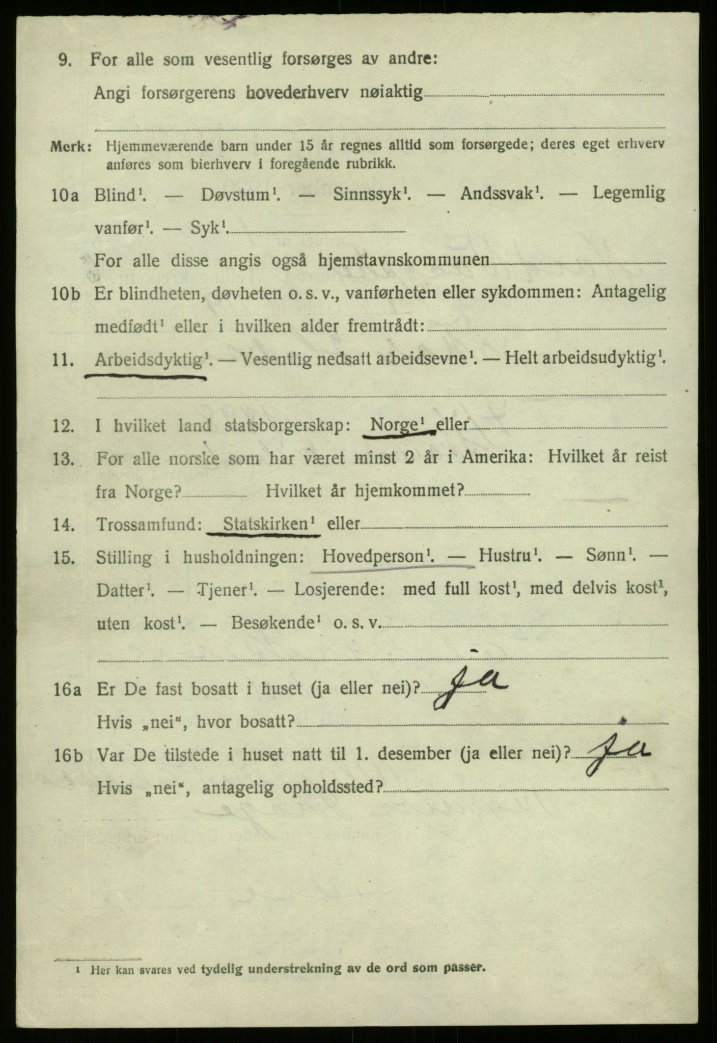 SAB, 1920 census for Nord-Vågsøy, 1920, p. 2533