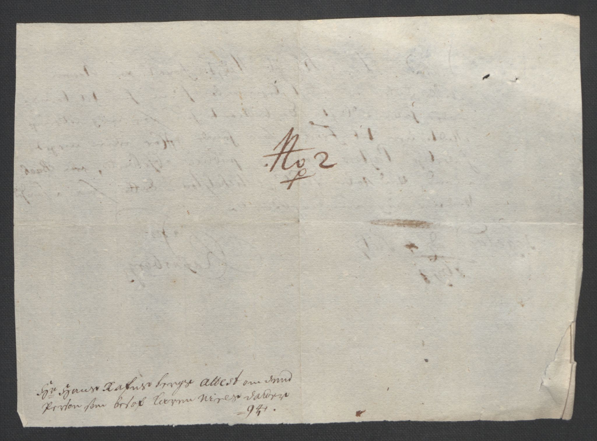 Rentekammeret inntil 1814, Reviderte regnskaper, Fogderegnskap, AV/RA-EA-4092/R48/L2975: Fogderegnskap Sunnhordland og Hardanger, 1694, p. 96