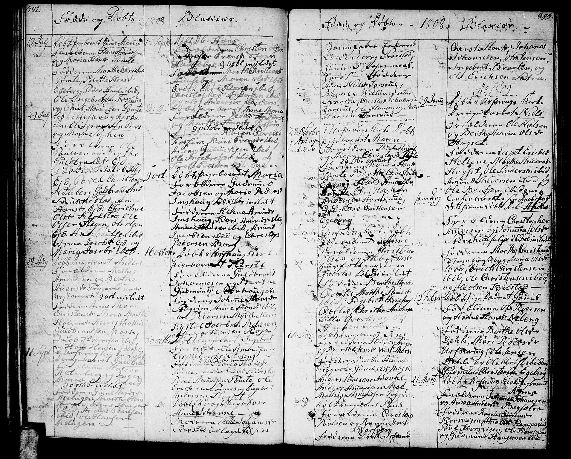 Aurskog prestekontor Kirkebøker, SAO/A-10304a/F/Fa/L0004: Parish register (official) no. I 4, 1807-1814, p. 392-393
