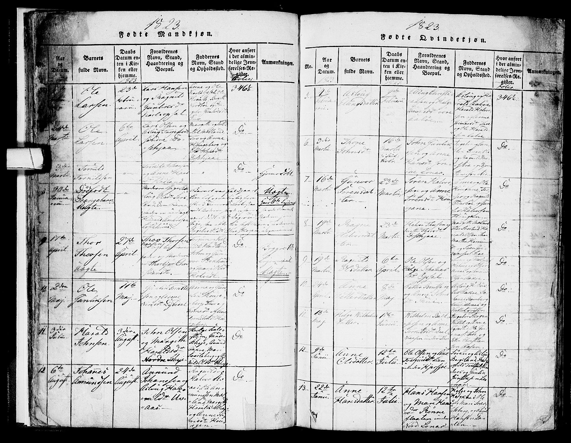 Hjartdal kirkebøker, SAKO/A-270/F/Fa/L0007: Parish register (official) no. I 7, 1815-1843, p. 18