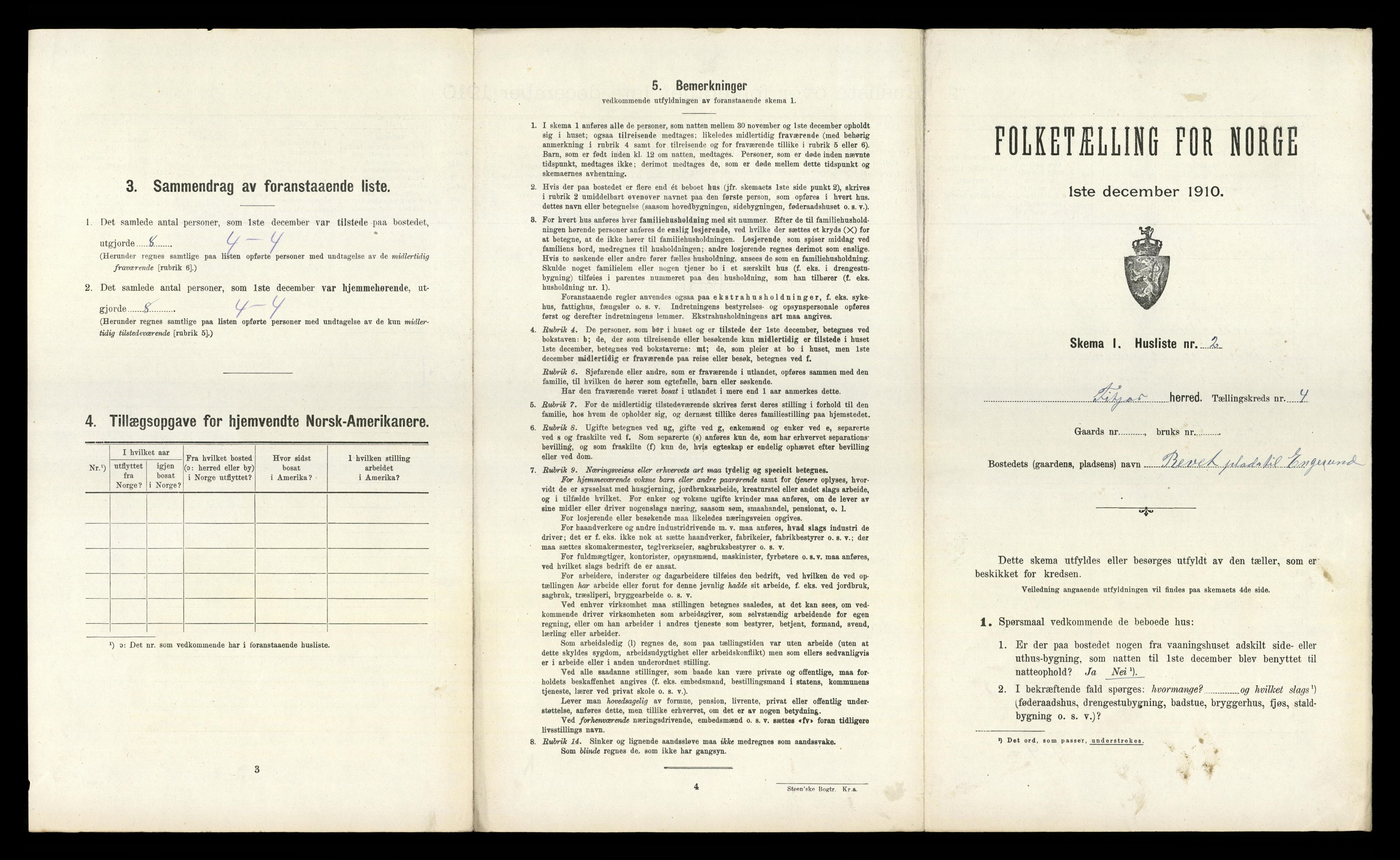 RA, 1910 census for Fitjar, 1910, p. 259