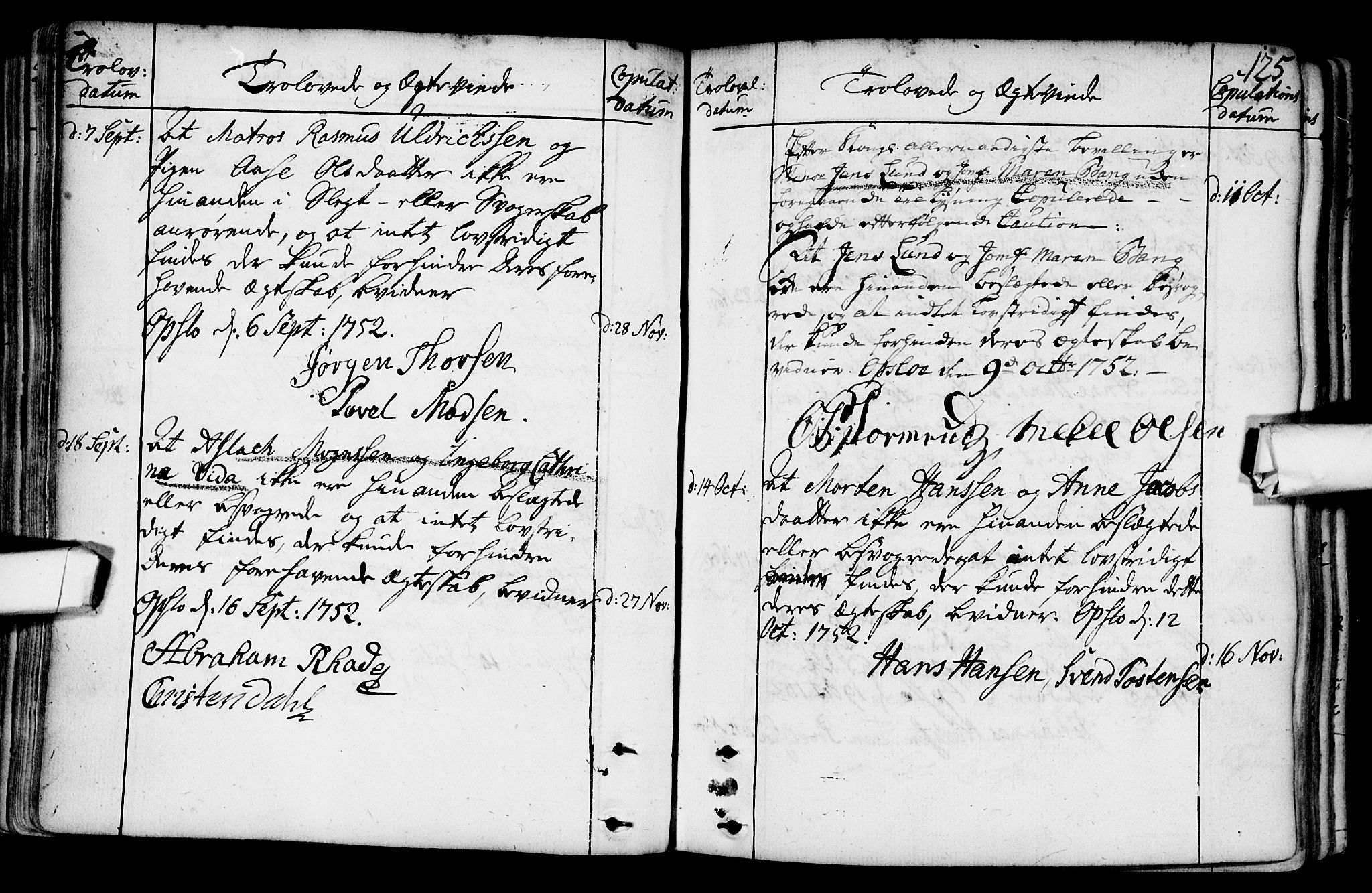 Gamlebyen prestekontor Kirkebøker, AV/SAO-A-10884/F/Fa/L0001: Parish register (official) no. 1, 1734-1818, p. 125