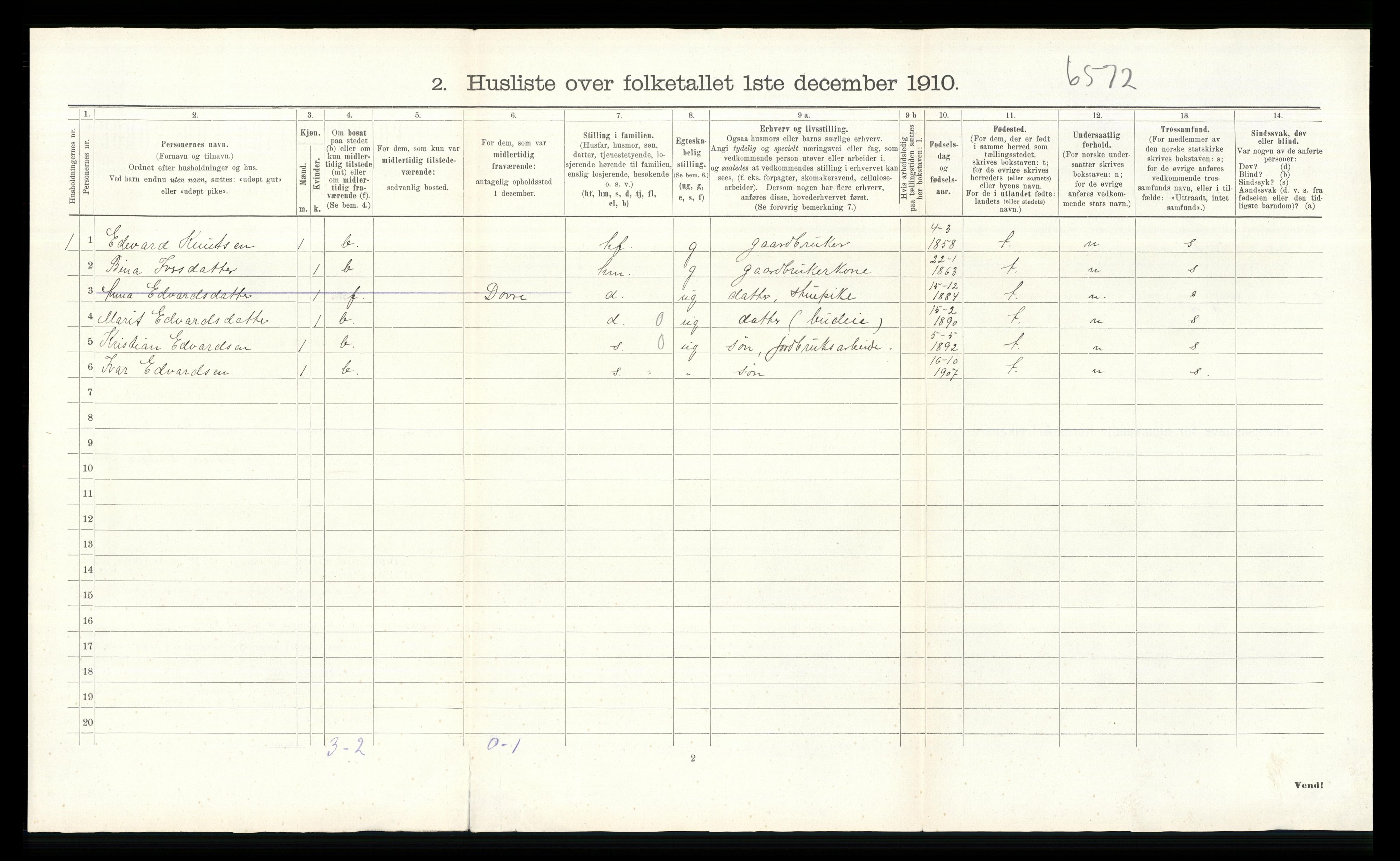 RA, 1910 census for Sel, 1910, p. 35