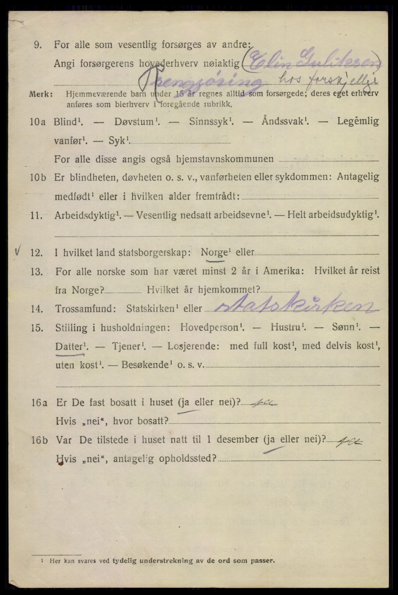 SAO, 1920 census for Kristiania, 1920, p. 327444