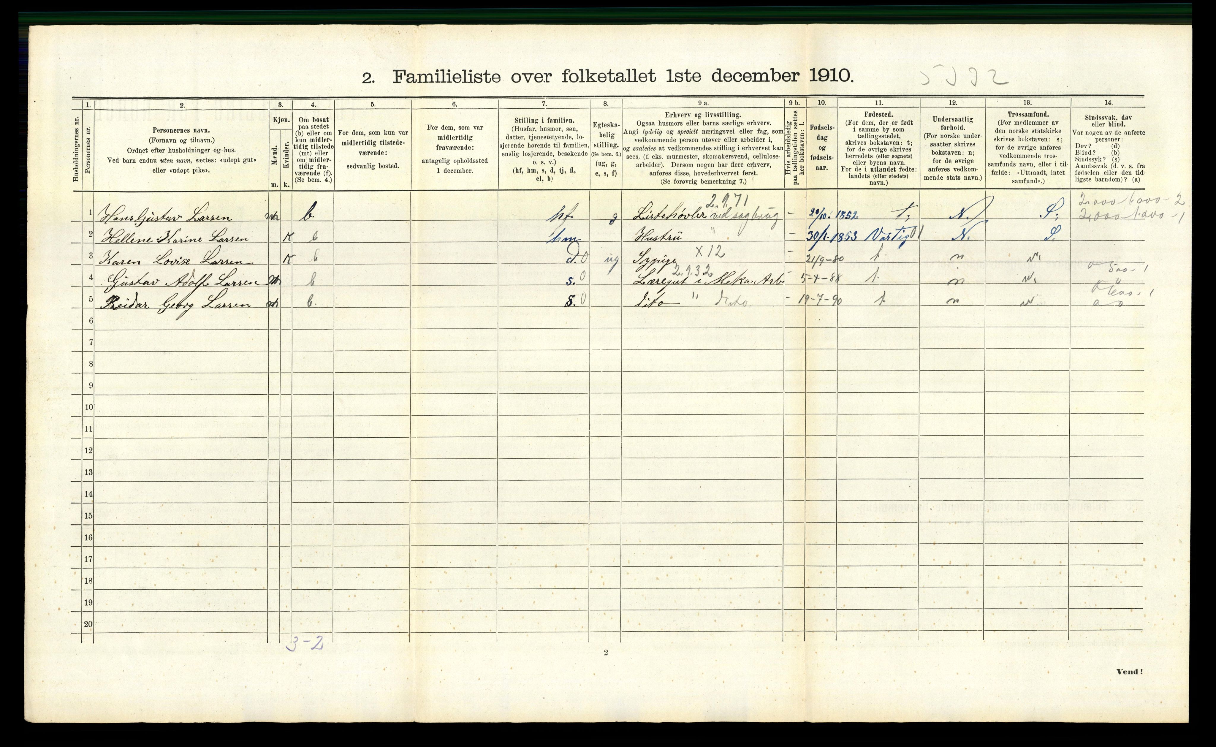 RA, 1910 census for Fredrikstad, 1910, p. 8993