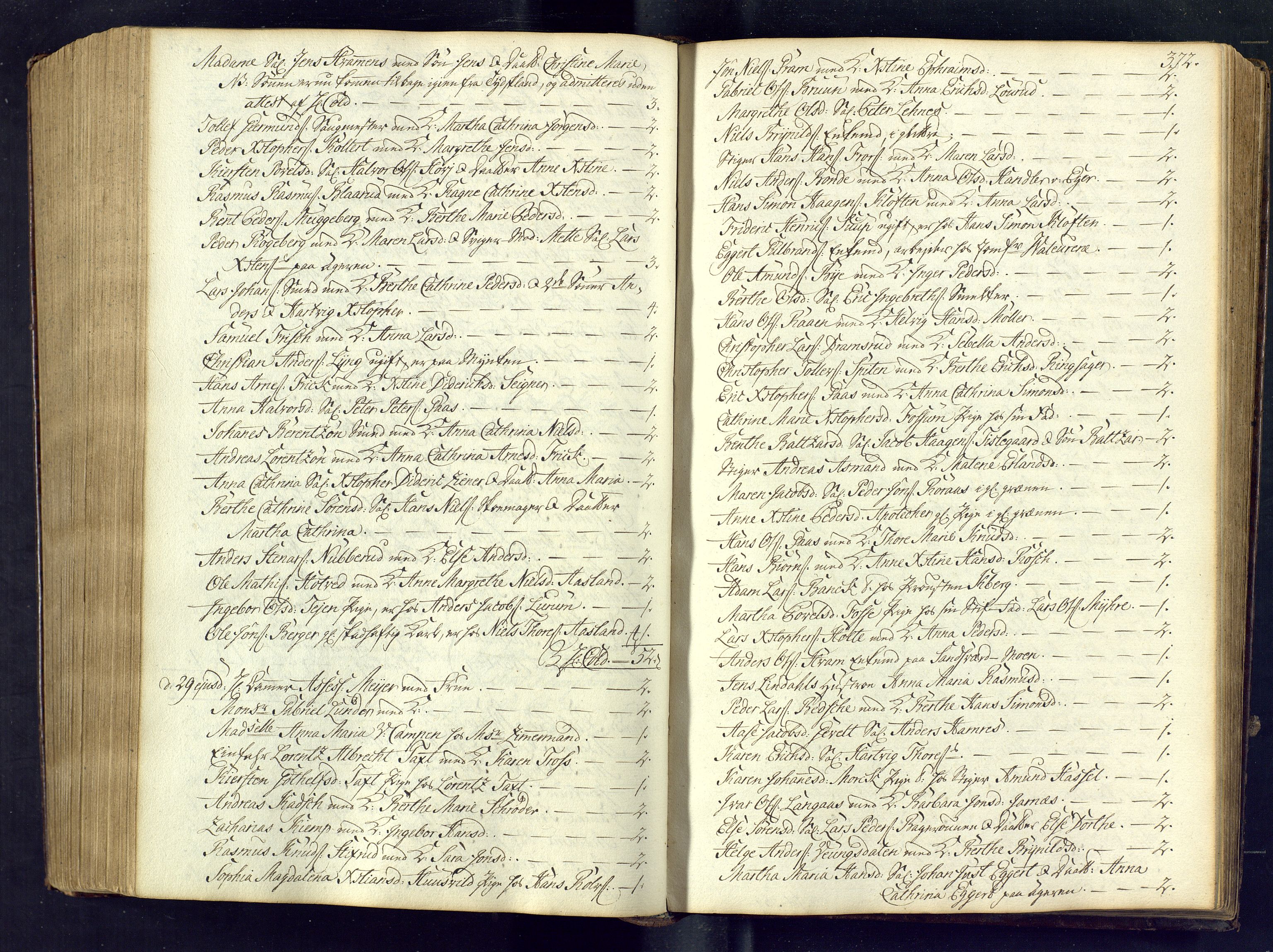 Kongsberg kirkebøker, SAKO/A-22/M/Ma/L0005: Communicants register no. 5, 1755-1761, p. 372