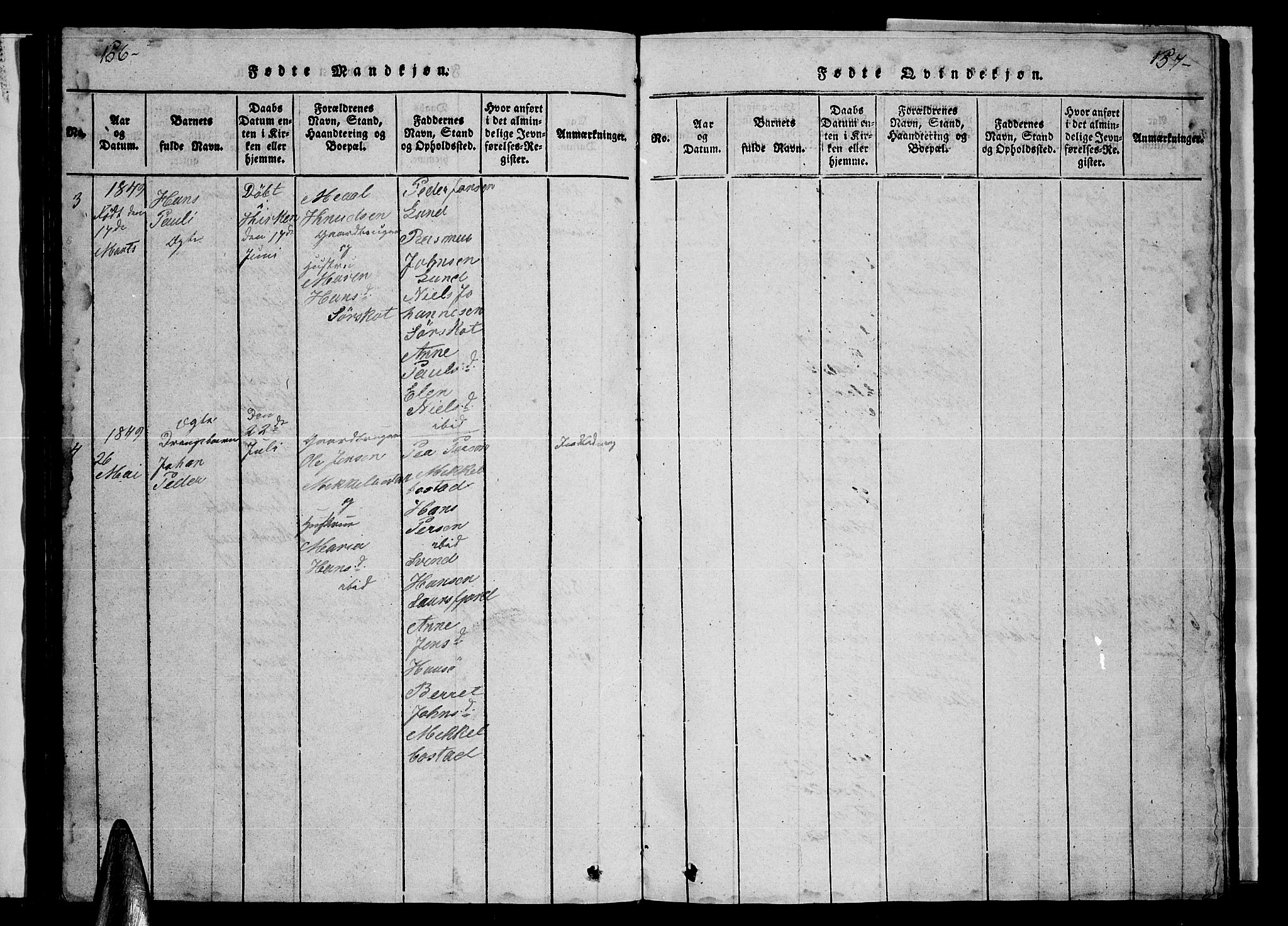 Ministerialprotokoller, klokkerbøker og fødselsregistre - Nordland, AV/SAT-A-1459/857/L0826: Parish register (copy) no. 857C01, 1821-1852, p. 156-157