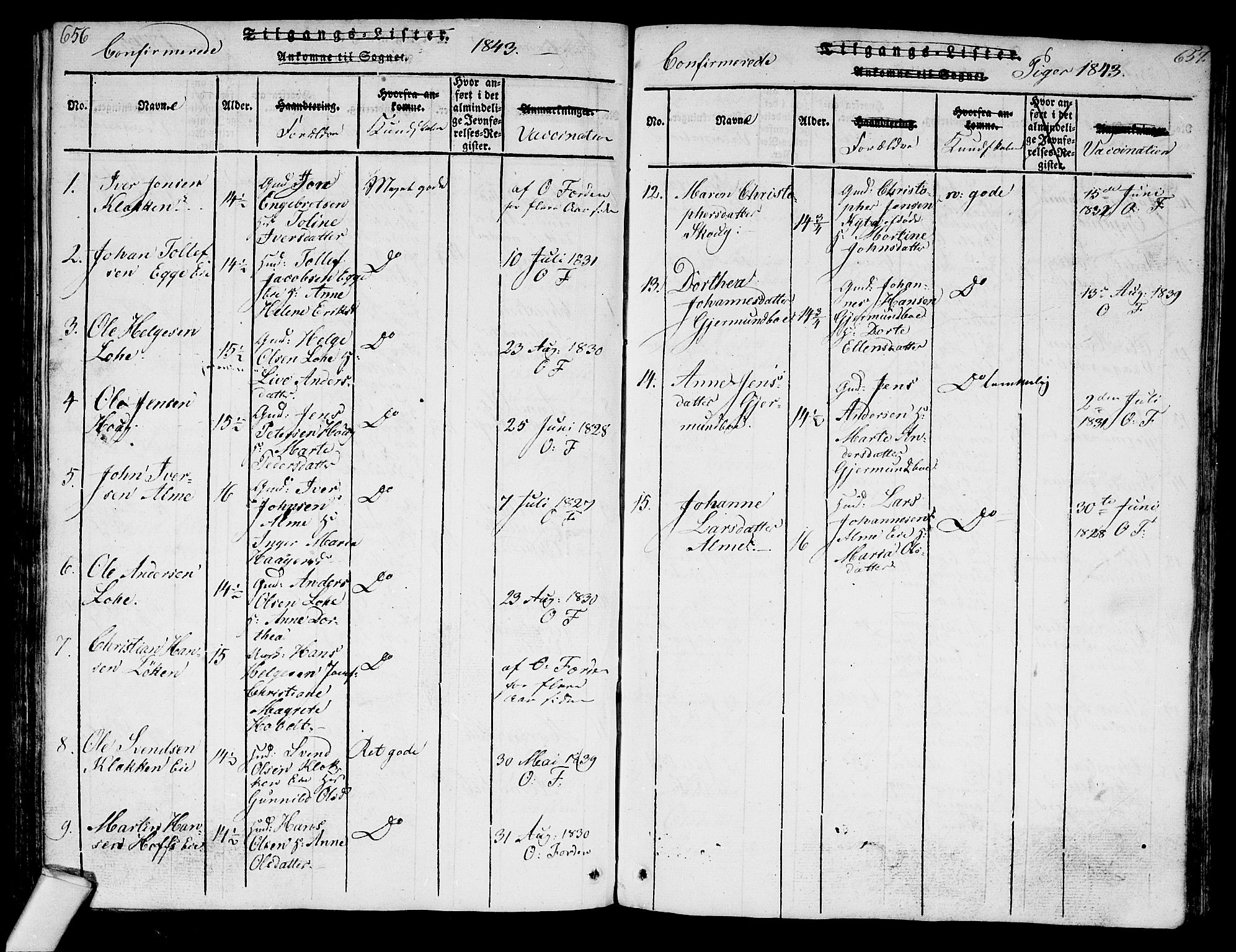 Norderhov kirkebøker, SAKO/A-237/G/Ga/L0003: Parish register (copy) no. I 3 /1, 1814-1876, p. 656-657