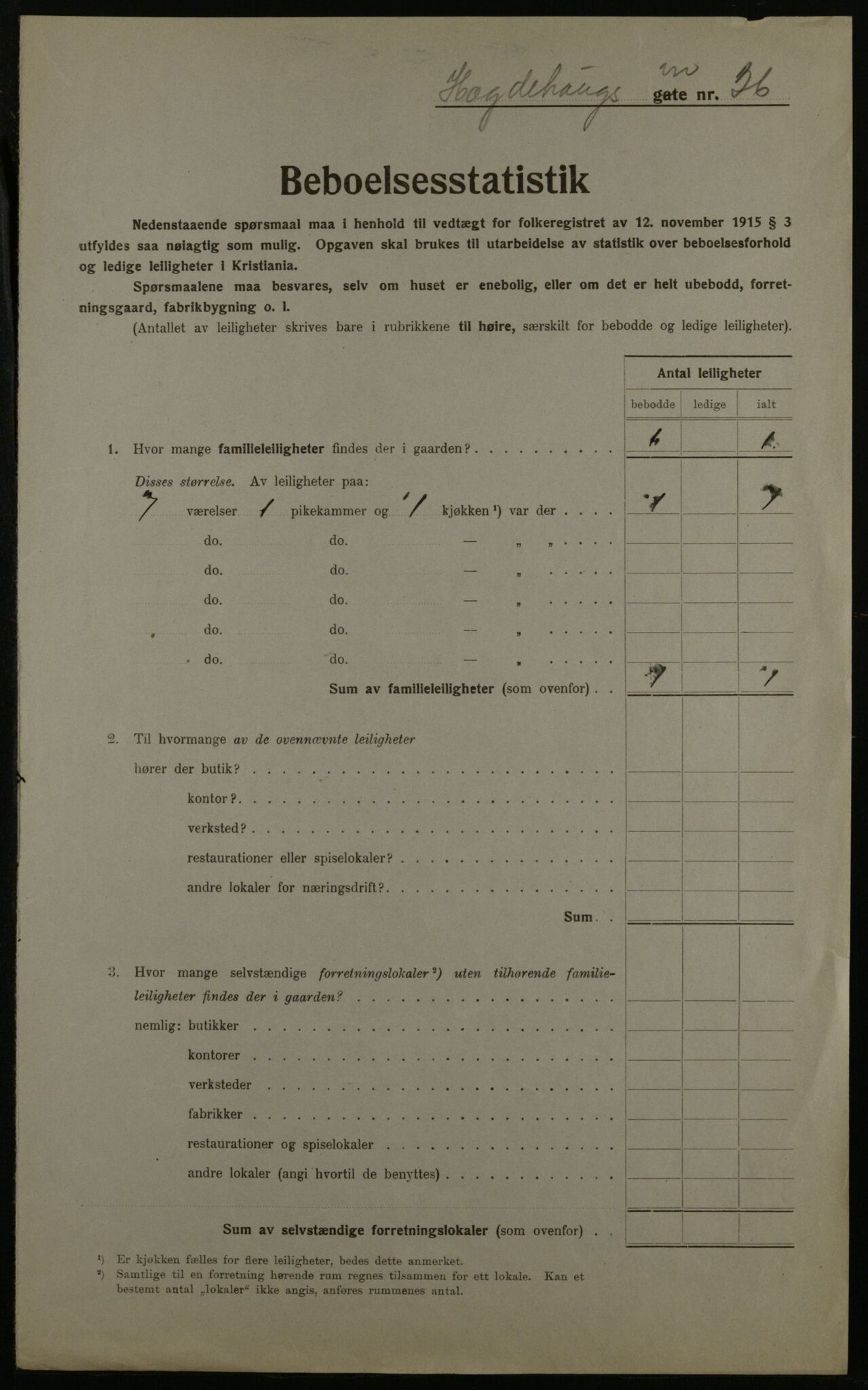 OBA, Municipal Census 1923 for Kristiania, 1923, p. 40789