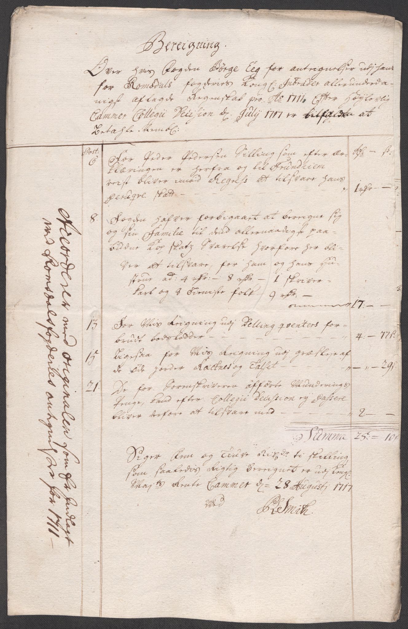 Rentekammeret inntil 1814, Reviderte regnskaper, Fogderegnskap, AV/RA-EA-4092/R55/L3664: Fogderegnskap Romsdal, 1717, p. 242