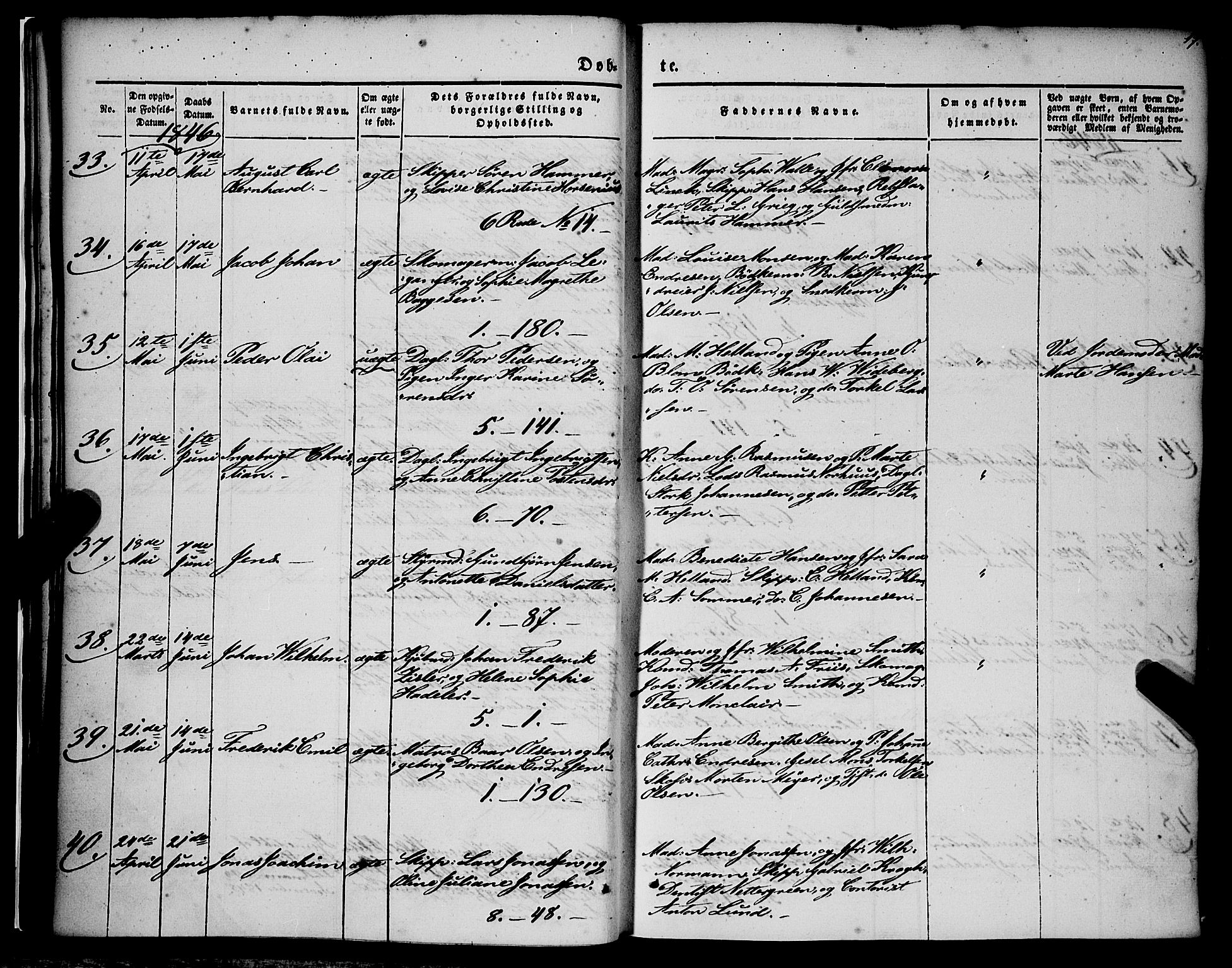 Nykirken Sokneprestembete, SAB/A-77101/H/Haa/L0014: Parish register (official) no. B 1, 1844-1858, p. 17