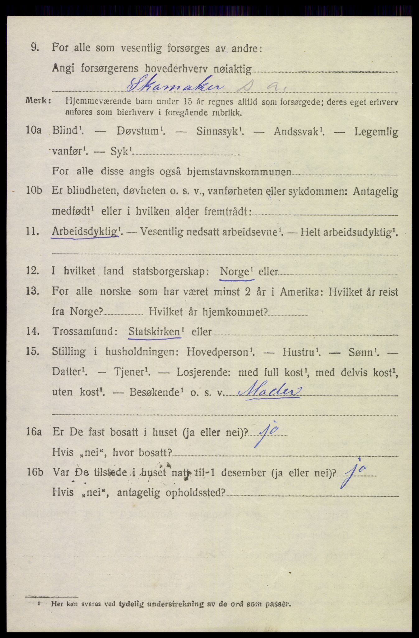 SAK, 1920 census for Froland, 1920, p. 2130