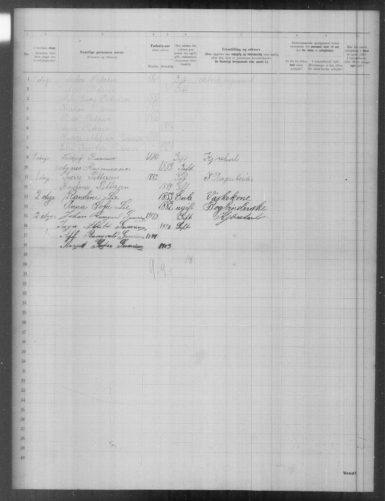 OBA, Municipal Census 1903 for Kristiania, 1903, p. 4672