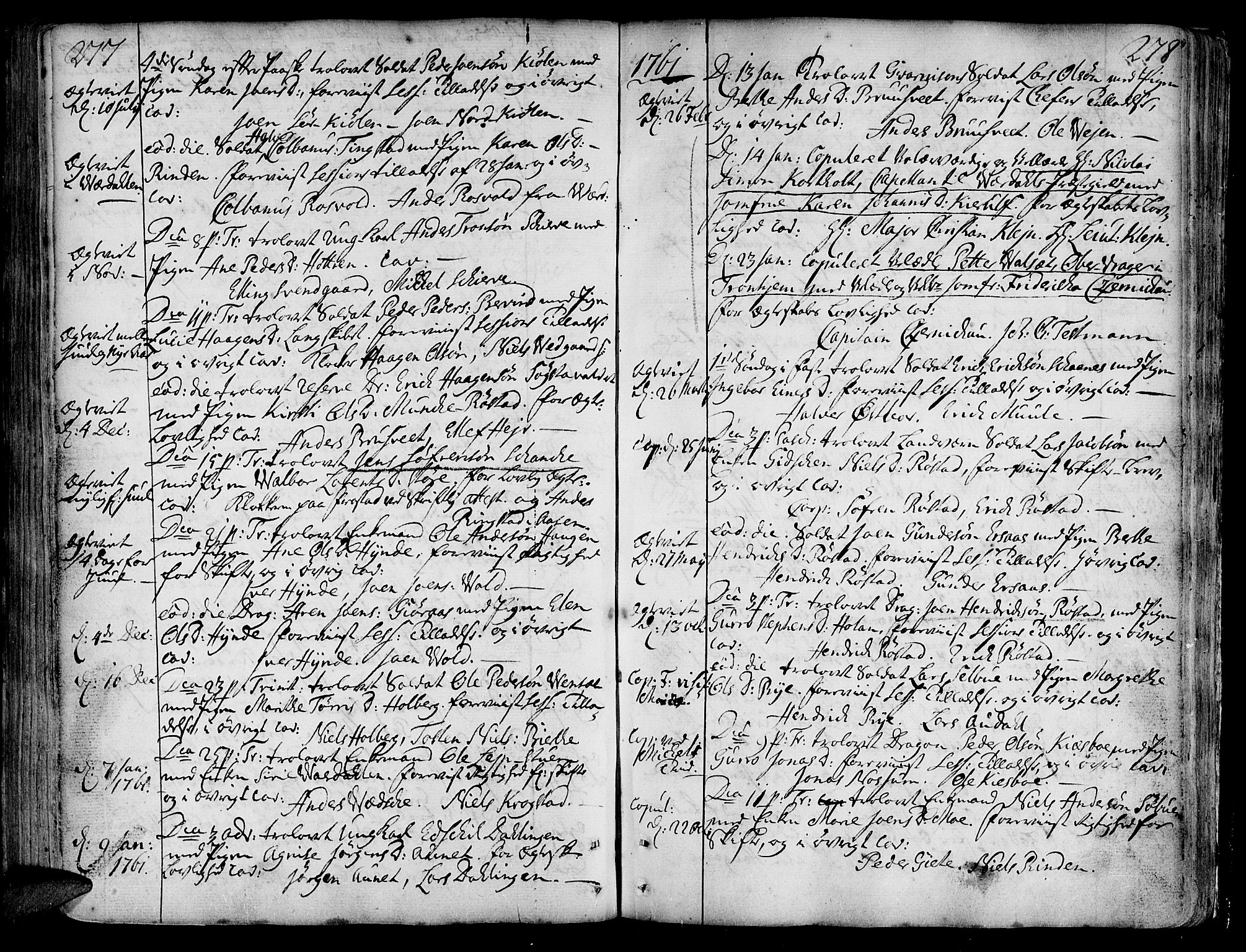 Ministerialprotokoller, klokkerbøker og fødselsregistre - Nord-Trøndelag, SAT/A-1458/717/L0141: Parish register (official) no. 717A01, 1747-1803, p. 277-278