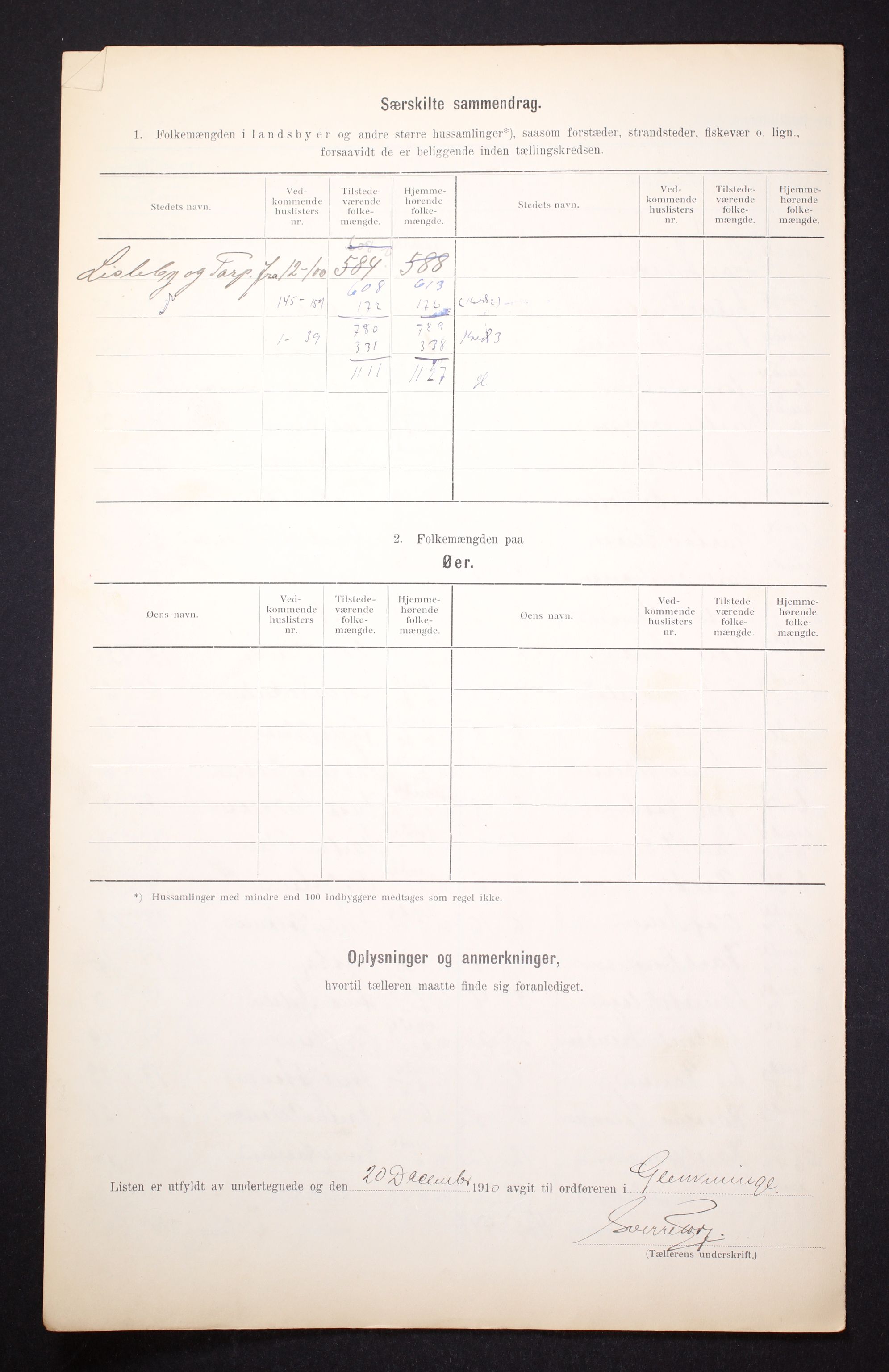 RA, 1910 census for Glemmen, 1910, p. 7