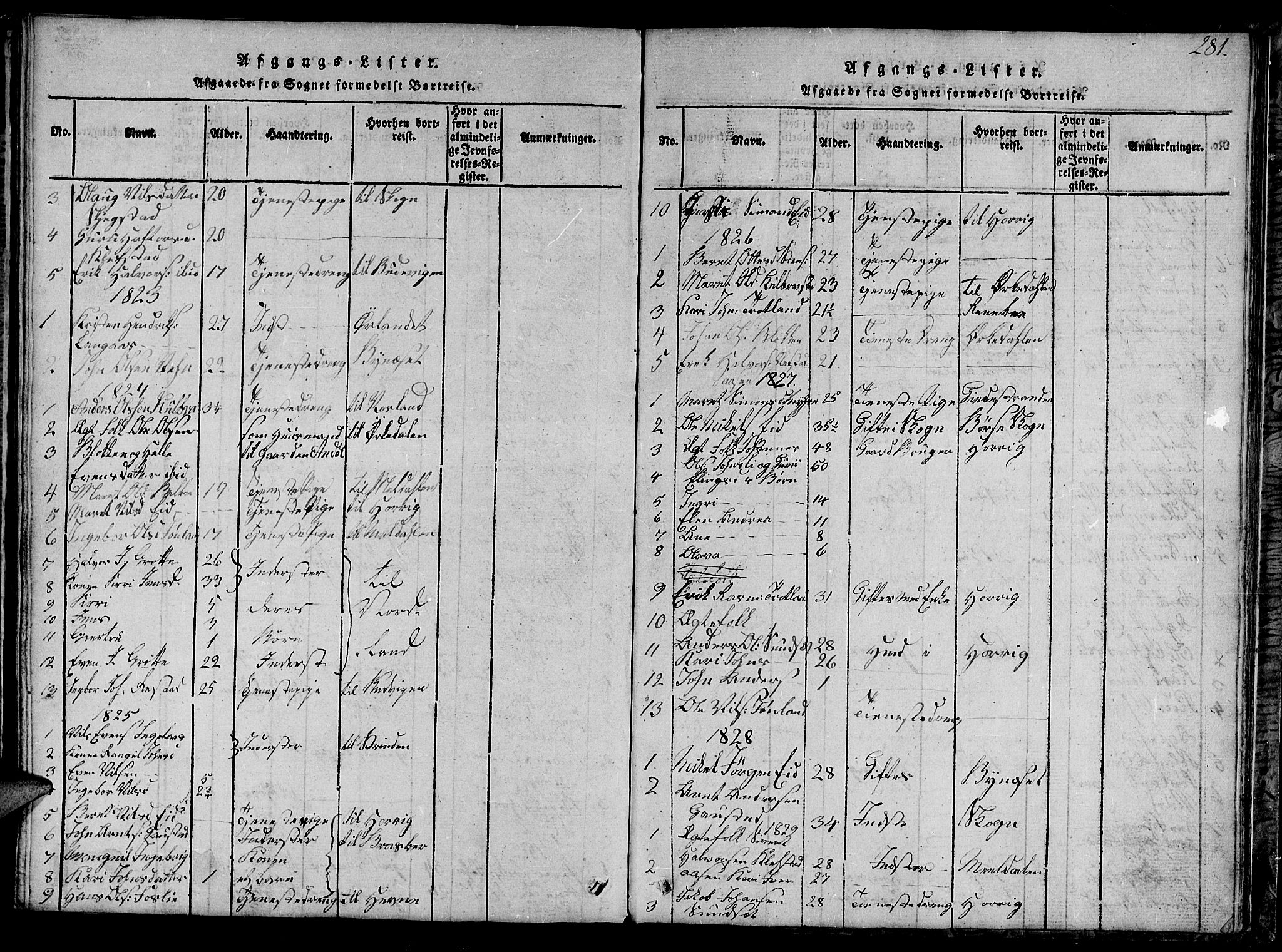Ministerialprotokoller, klokkerbøker og fødselsregistre - Sør-Trøndelag, SAT/A-1456/694/L1130: Parish register (copy) no. 694C02, 1816-1857, p. 281