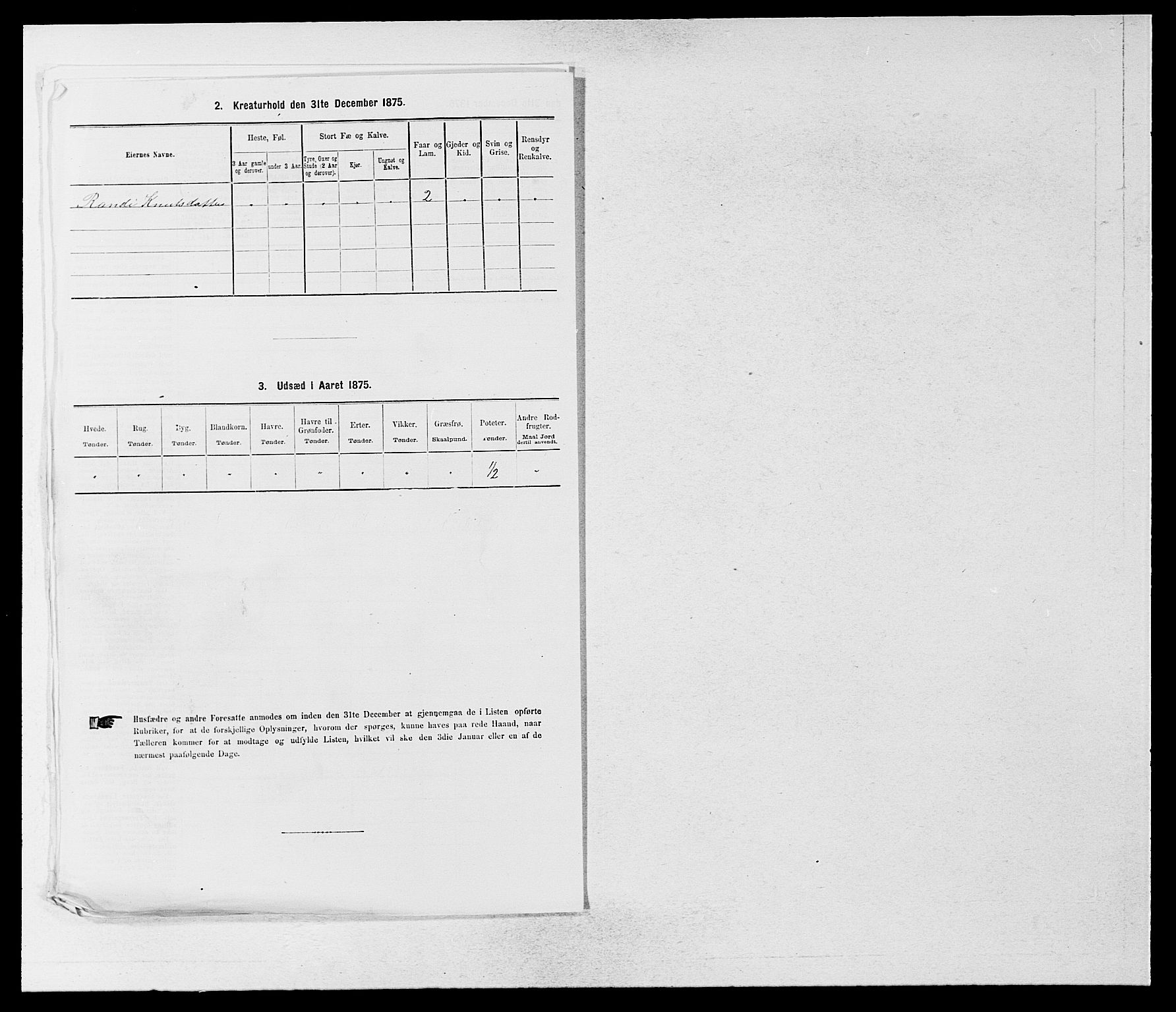 SAB, 1875 census for 1421P Aurland, 1875, p. 249