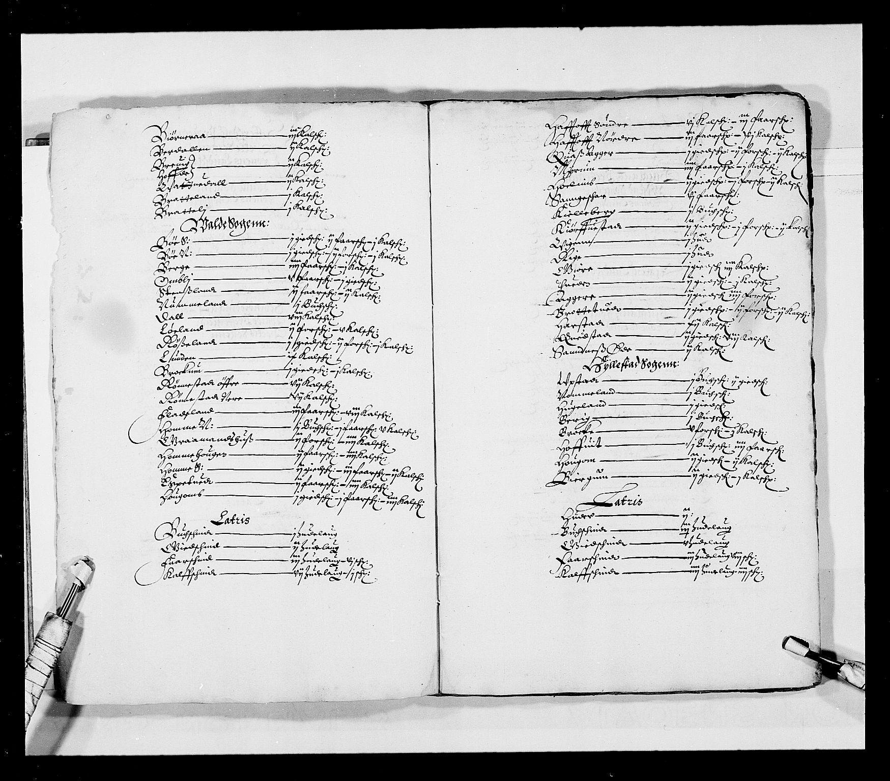 Stattholderembetet 1572-1771, RA/EA-2870/Ek/L0023/0001: Jordebøker 1633-1658: / Jordebøker for Agdesiden len, 1644-1647, p. 3