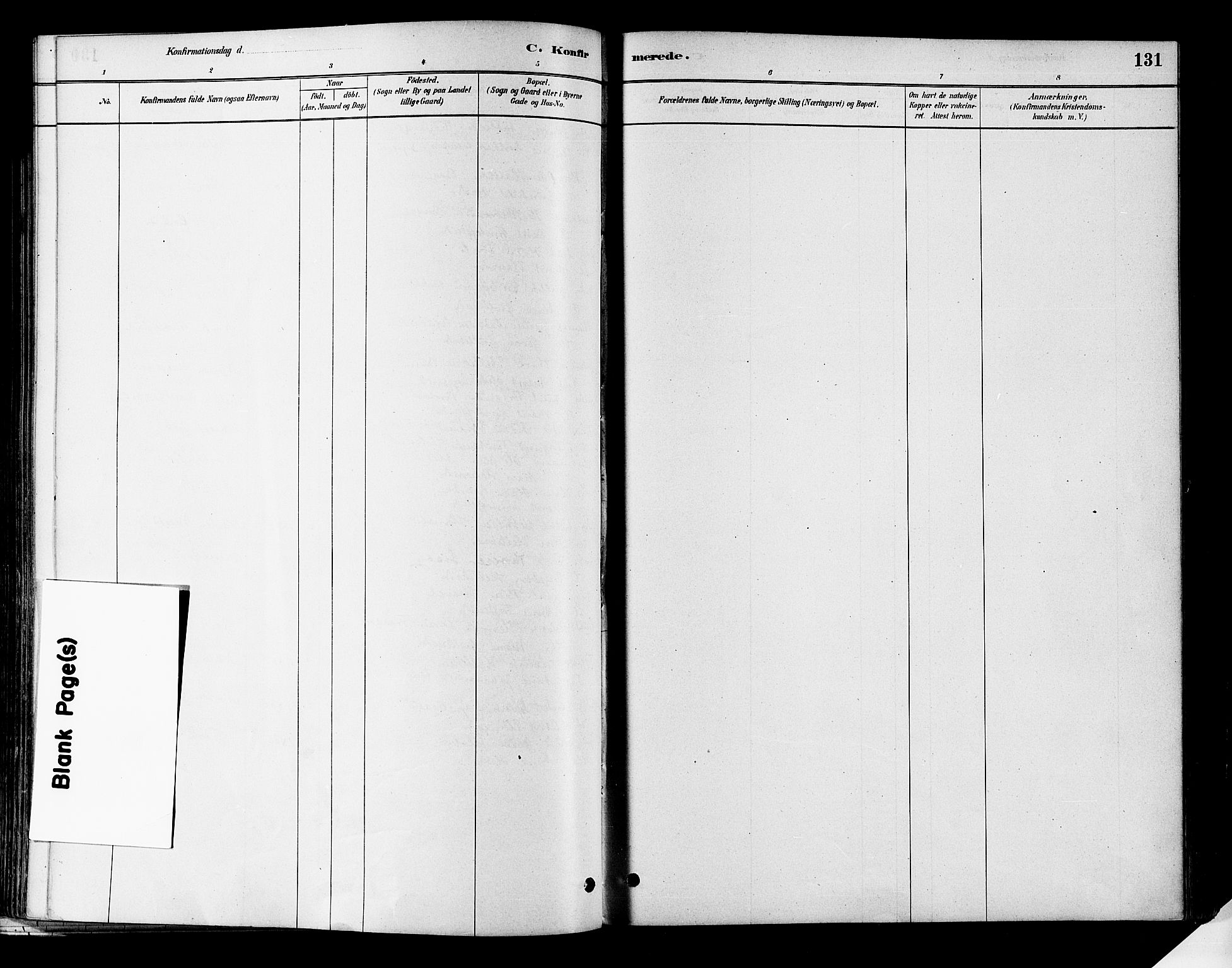 Flesberg kirkebøker, AV/SAKO-A-18/F/Fa/L0008: Parish register (official) no. I 8, 1879-1899, p. 131