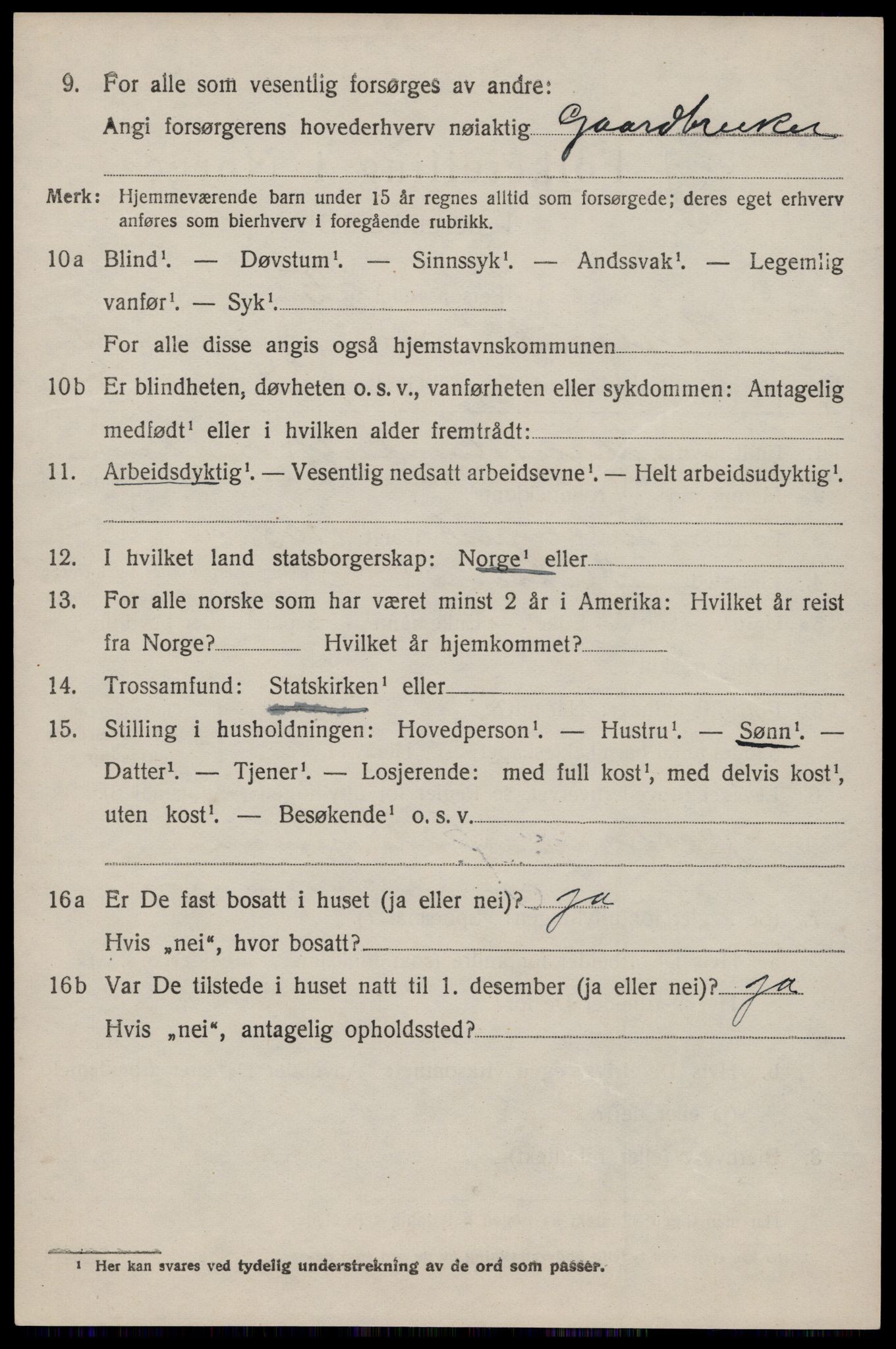 SAST, 1920 census for Hetland, 1920, p. 22816