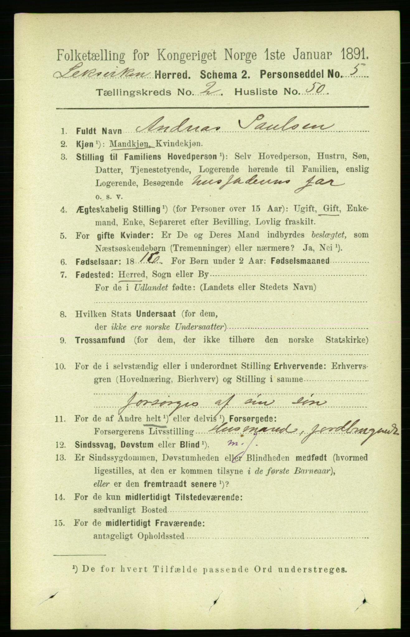 RA, 1891 census for 1718 Leksvik, 1891, p. 944