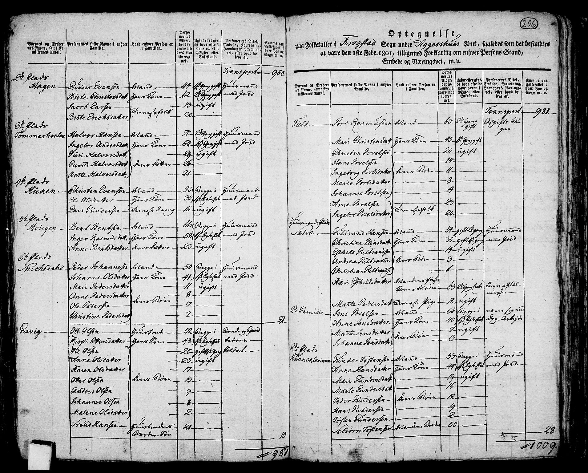 RA, 1801 census for 0212P Kråkstad, 1801, p. 205b-206a