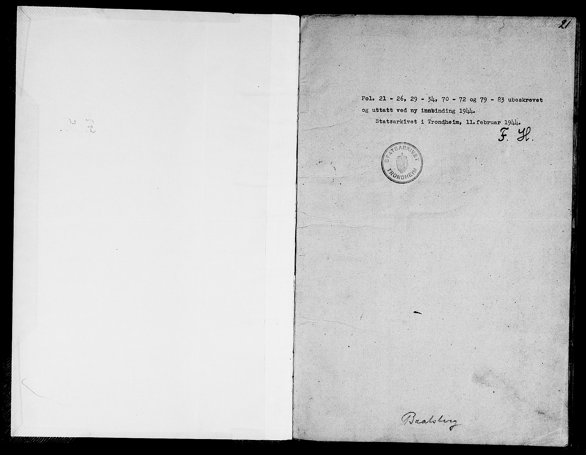 Ministerialprotokoller, klokkerbøker og fødselsregistre - Sør-Trøndelag, SAT/A-1456/608/L0338: Parish register (copy) no. 608C04, 1831-1843, p. 21