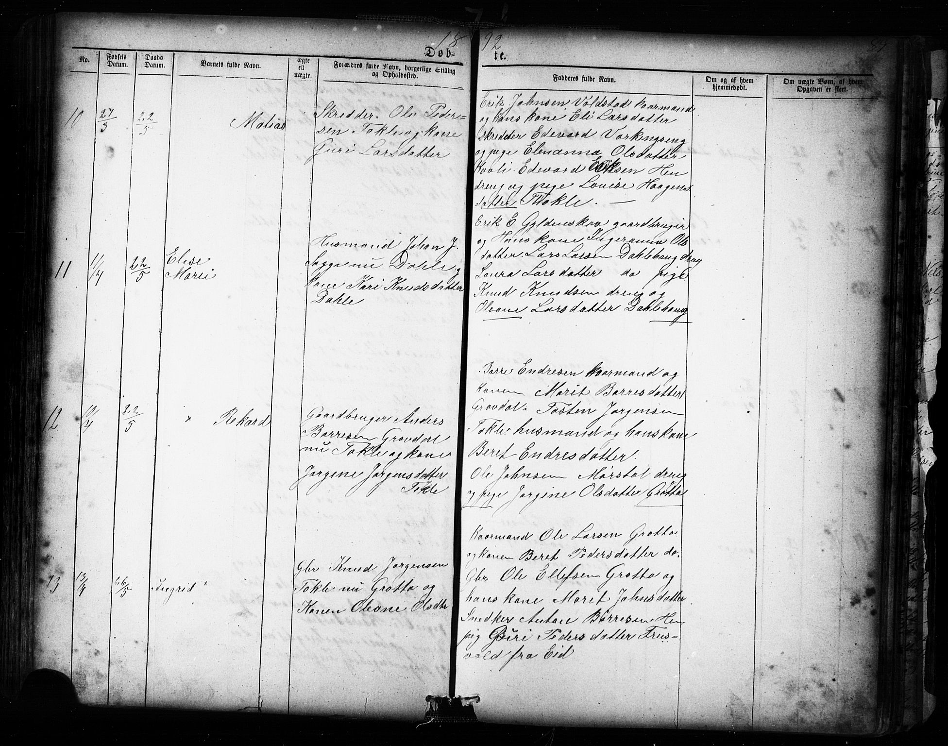 Ministerialprotokoller, klokkerbøker og fødselsregistre - Møre og Romsdal, AV/SAT-A-1454/545/L0588: Parish register (copy) no. 545C02, 1867-1902, p. 89