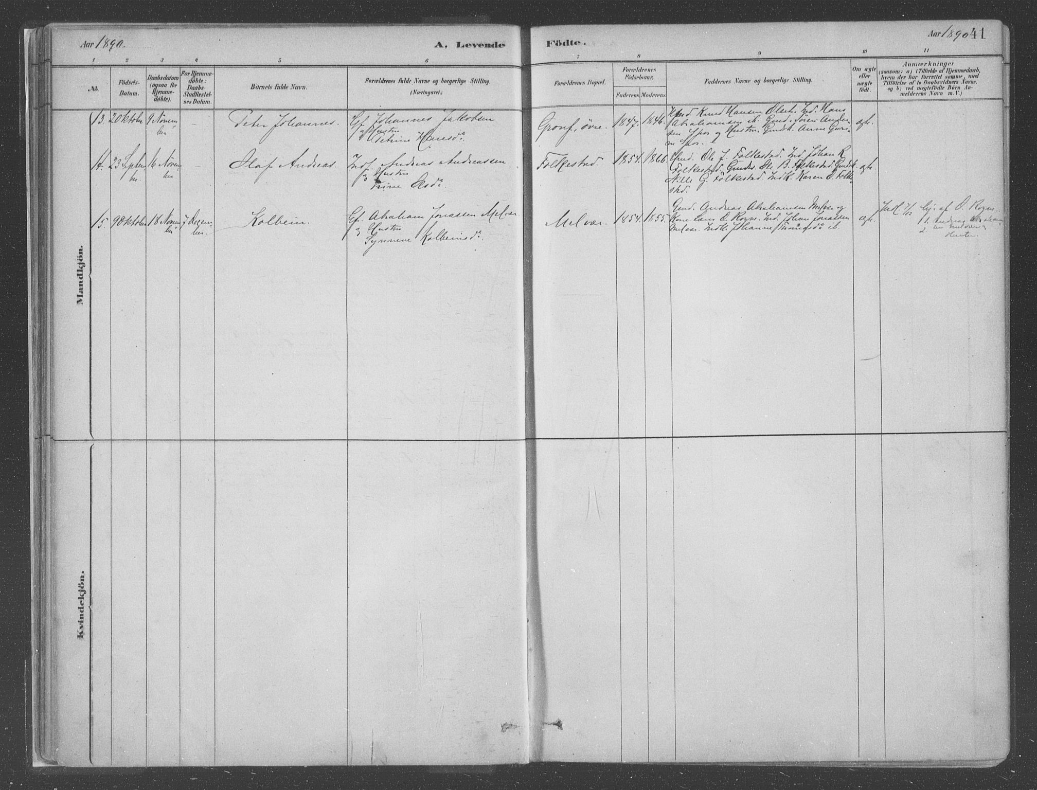 Askvoll sokneprestembete, SAB/A-79501/H/Haa/Haac/L0001: Parish register (official) no. C  1, 1879-1922, p. 41