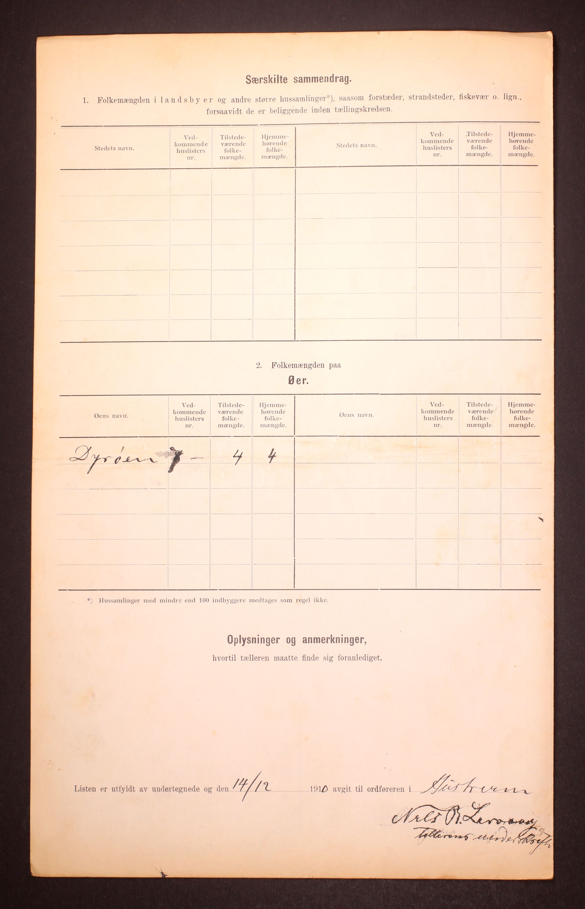 RA, 1910 census for Austrheim, 1910, p. 6