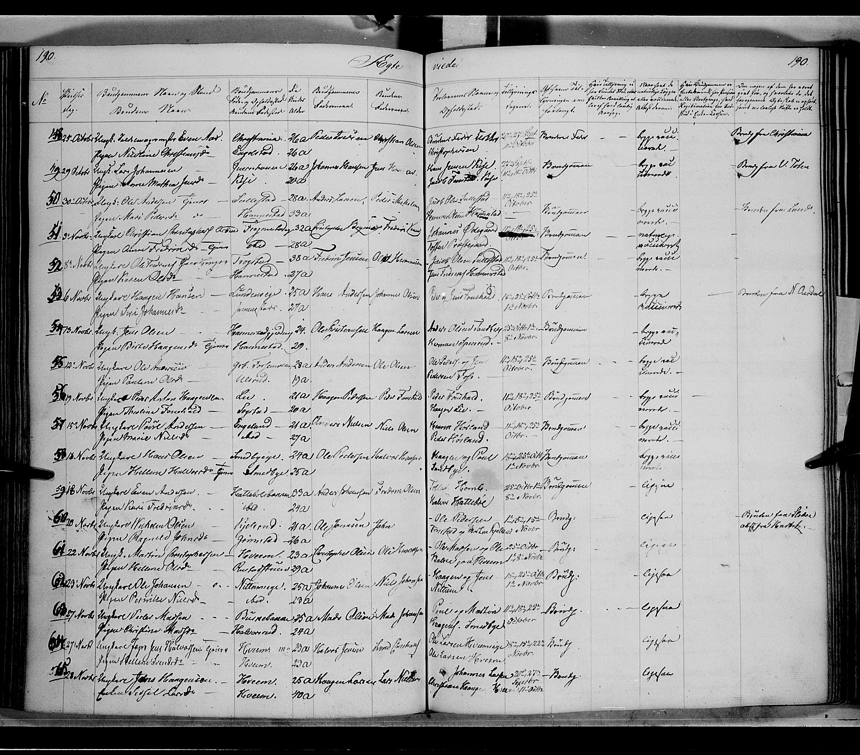 Østre Toten prestekontor, SAH/PREST-104/H/Ha/Haa/L0002: Parish register (official) no. 2, 1840-1847, p. 190