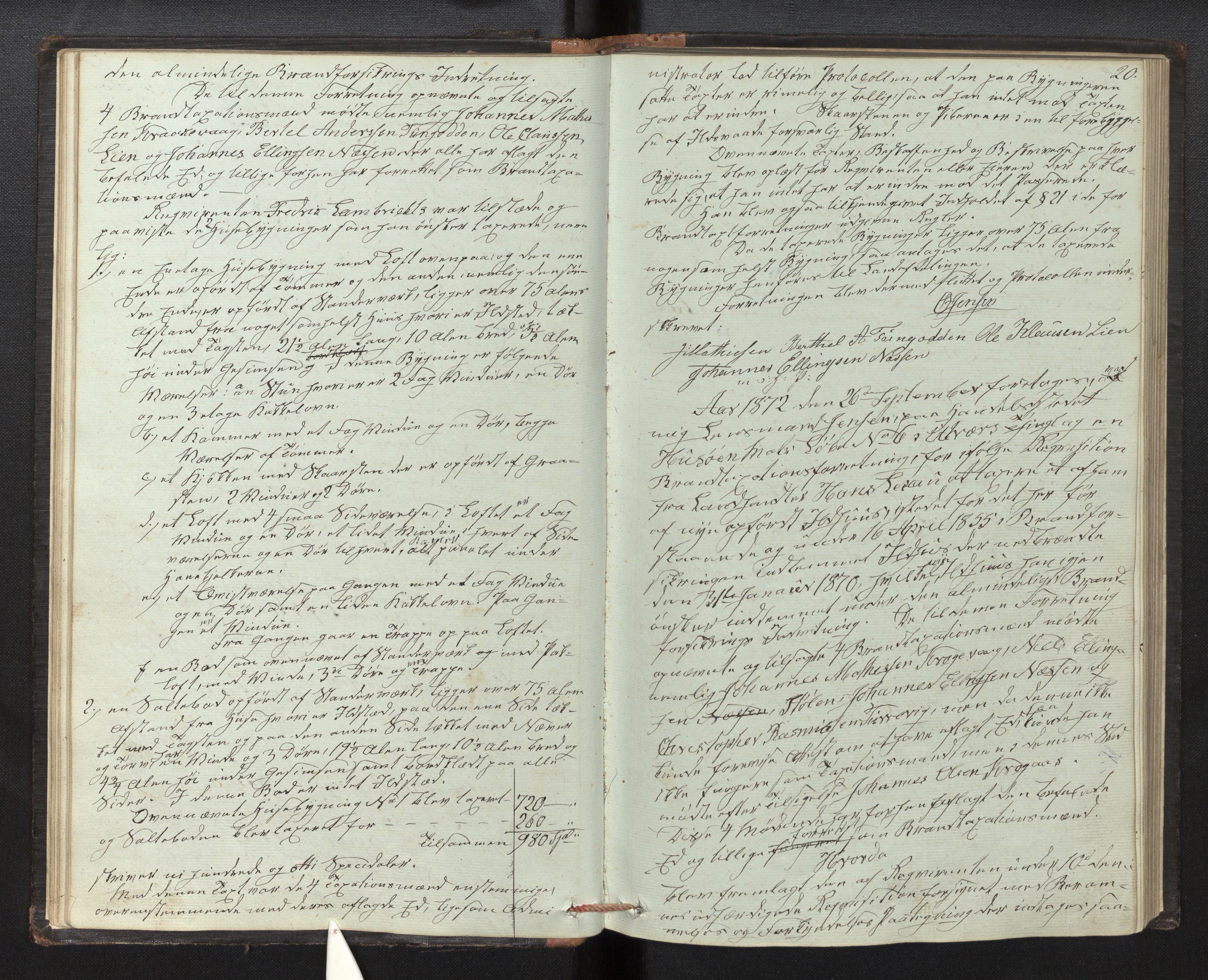 Lensmannen i Solund, AV/SAB-A-30001/0012/L0001: Branntakstprotokoll, 1846-1958, p. 19b-20a