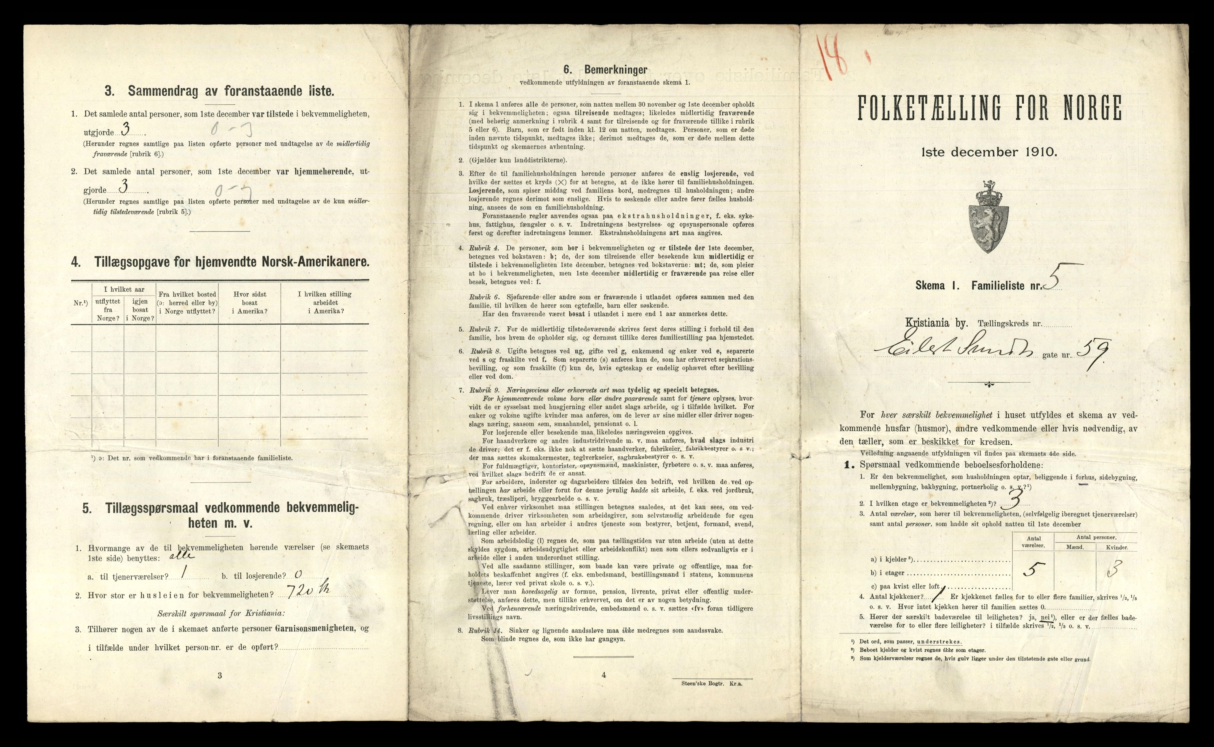 RA, 1910 census for Kristiania, 1910, p. 19549