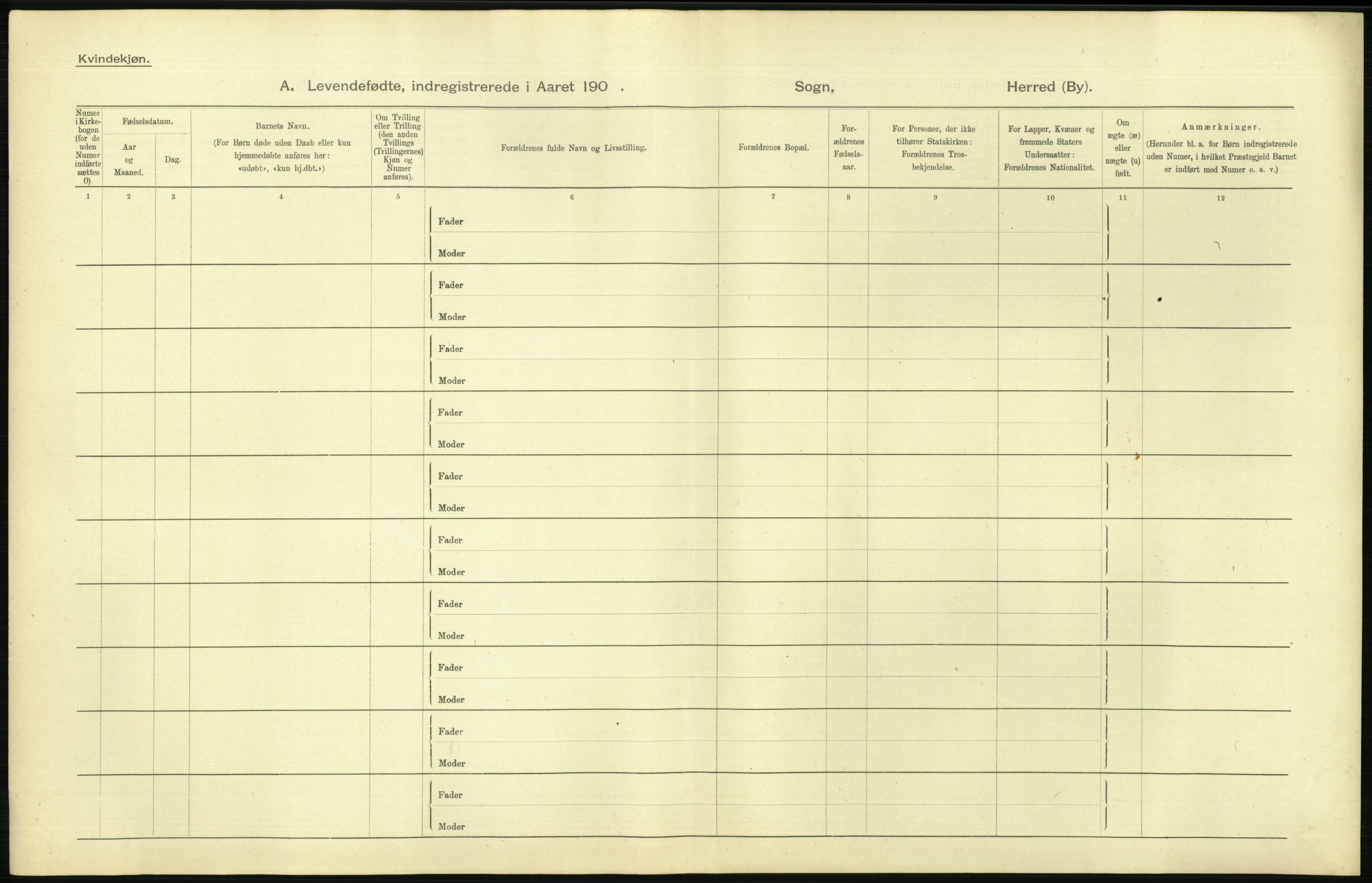 Statistisk sentralbyrå, Sosiodemografiske emner, Befolkning, AV/RA-S-2228/D/Df/Dfa/Dfaa/L0003: Kristiania: Fødte, 1903, p. 144