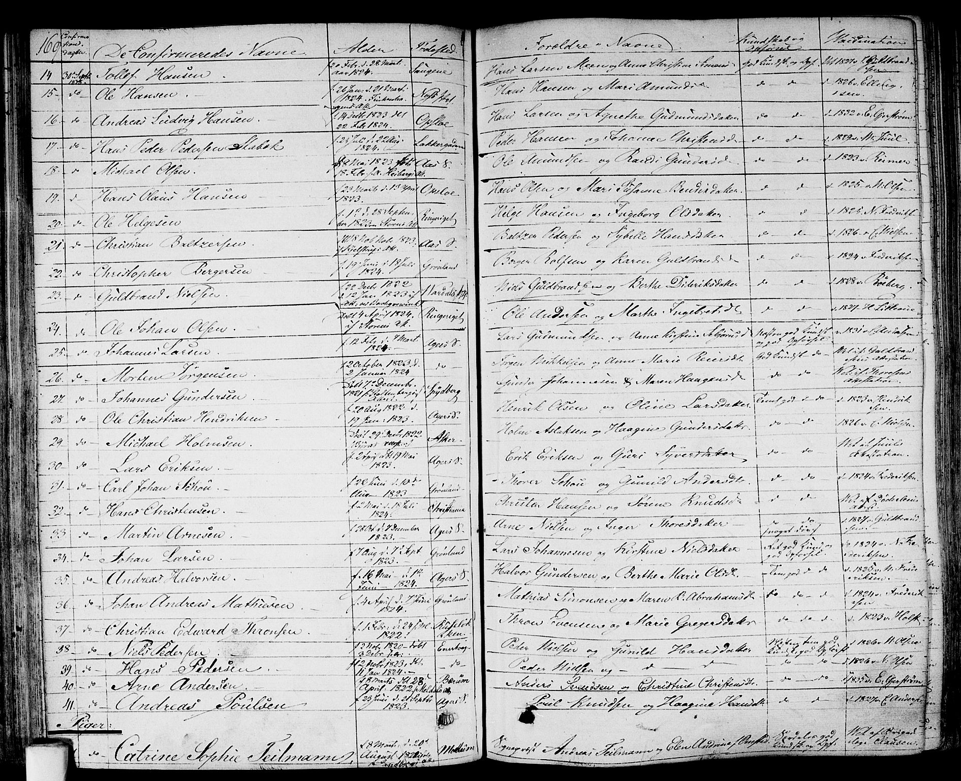 Gamlebyen prestekontor Kirkebøker, SAO/A-10884/F/Fa/L0003: Parish register (official) no. 3, 1829-1849, p. 169