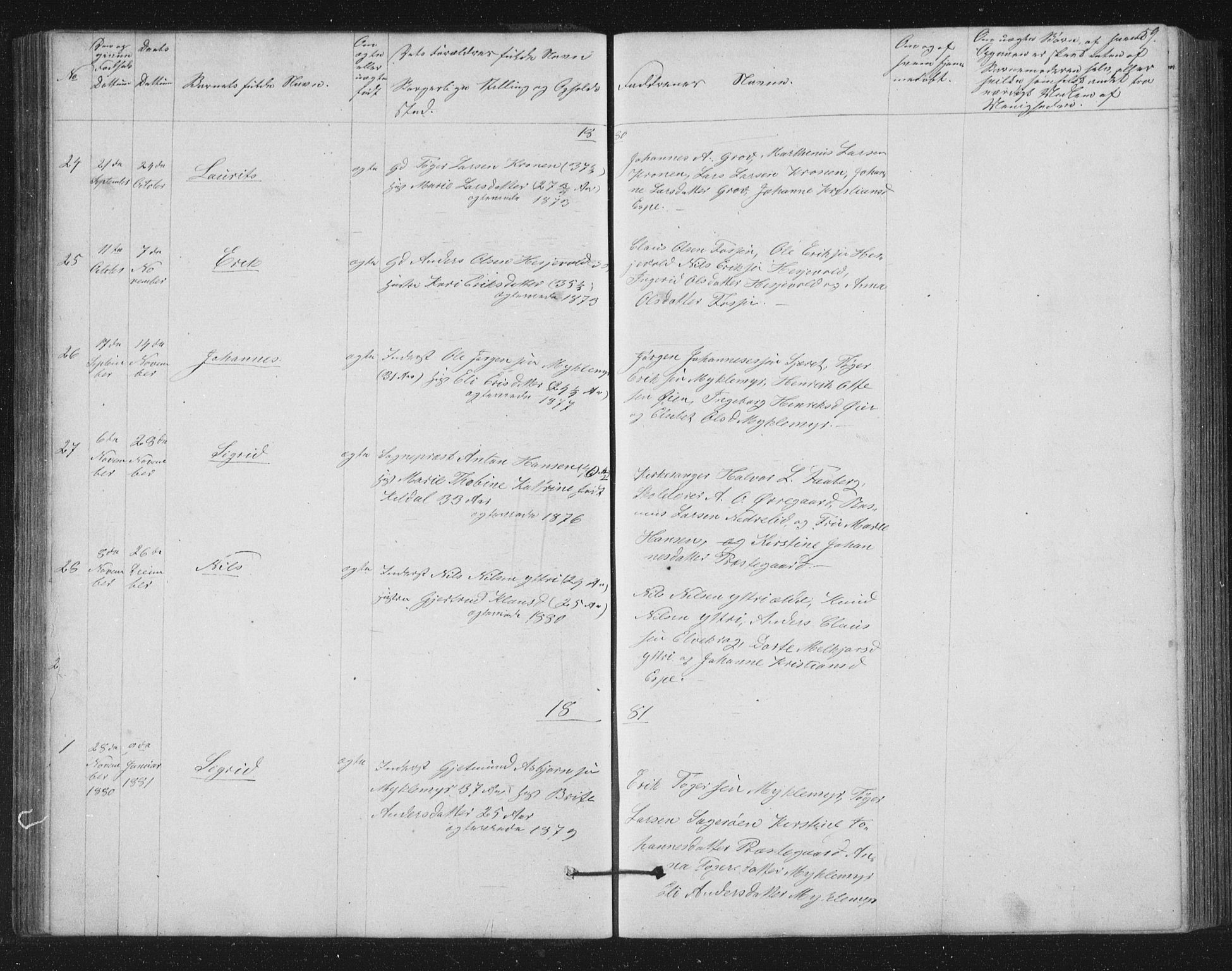 Jostedal sokneprestembete, AV/SAB-A-80601/H/Hab/Haba/L0001: Parish register (copy) no. A 1, 1861-1906, p. 59