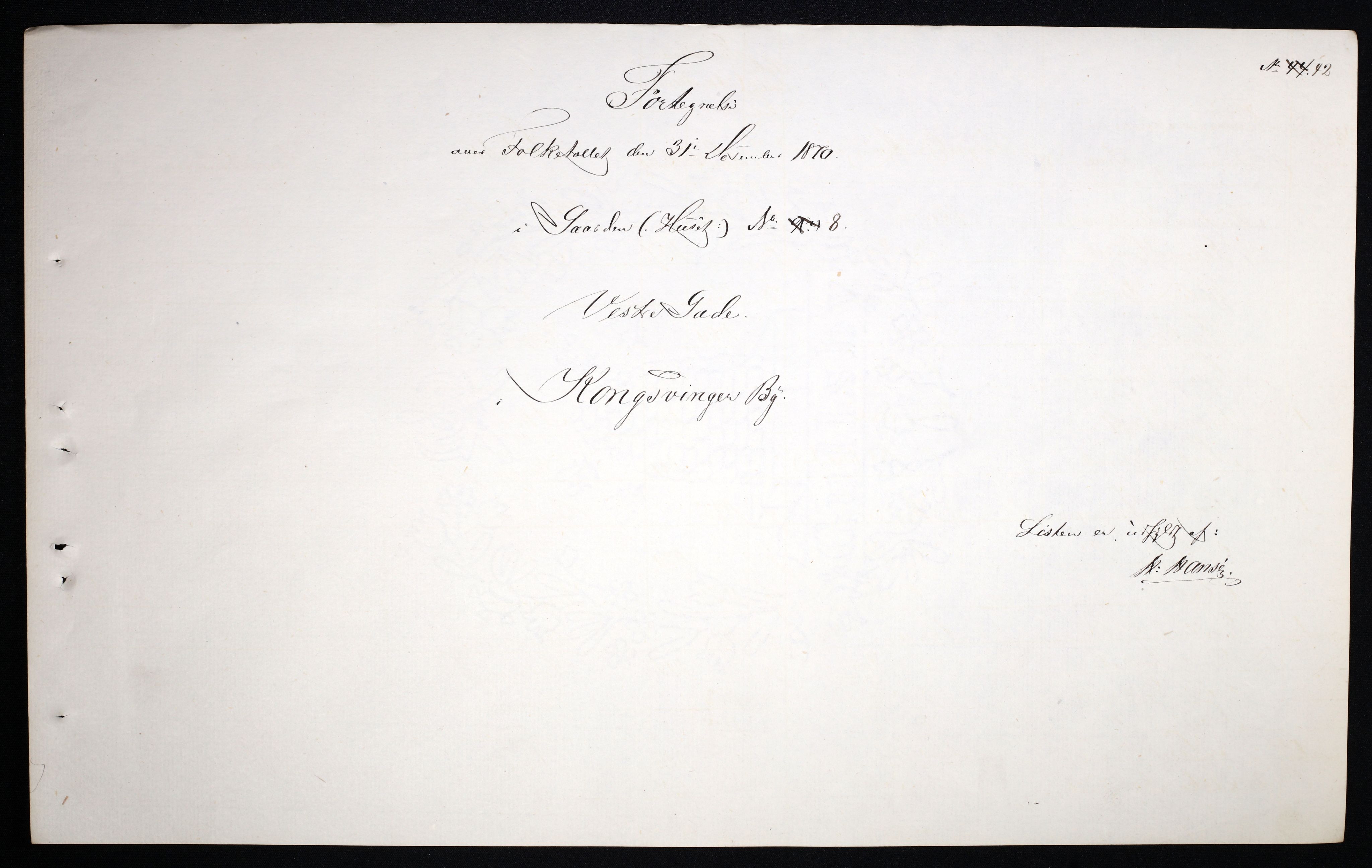 RA, 1870 census for 0402 Kongsvinger, 1870, p. 42