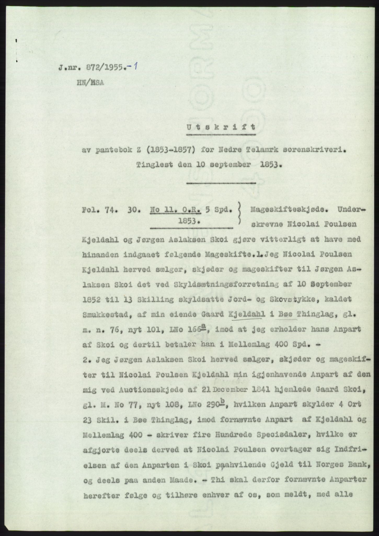 Statsarkivet i Kongsberg, SAKO/A-0001, 1955, p. 63