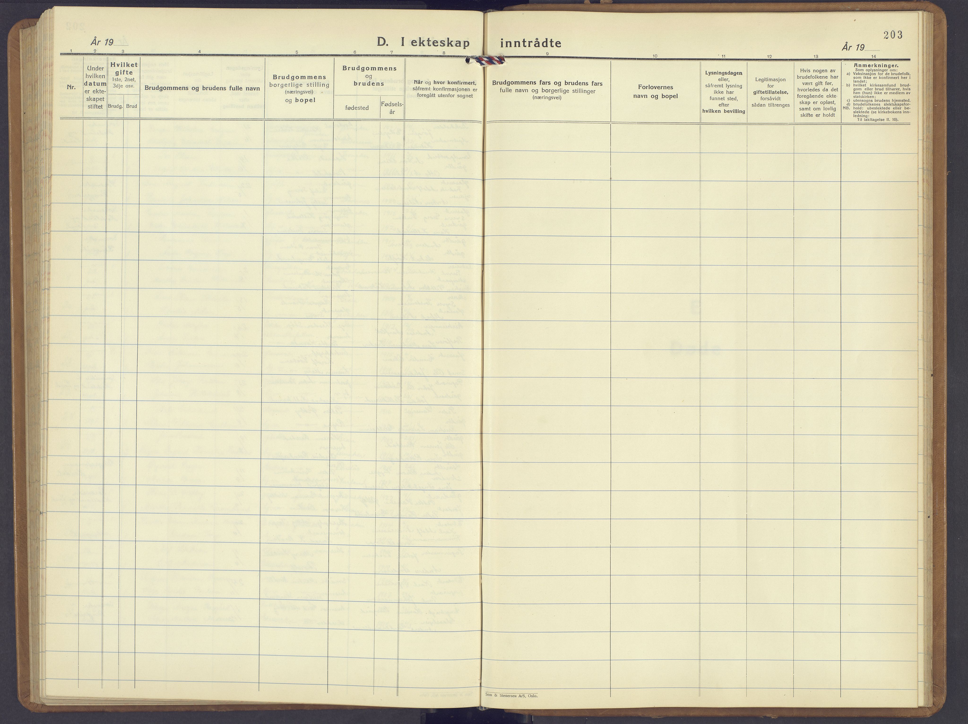 Jevnaker prestekontor, SAH/PREST-116/H/Ha/Hab/L0006: Parish register (copy) no. 6, 1930-1945, p. 203