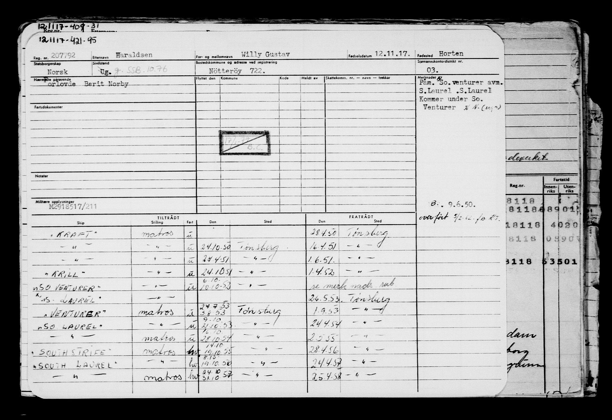 Direktoratet for sjømenn, AV/RA-S-3545/G/Gb/L0153: Hovedkort, 1917, p. 215