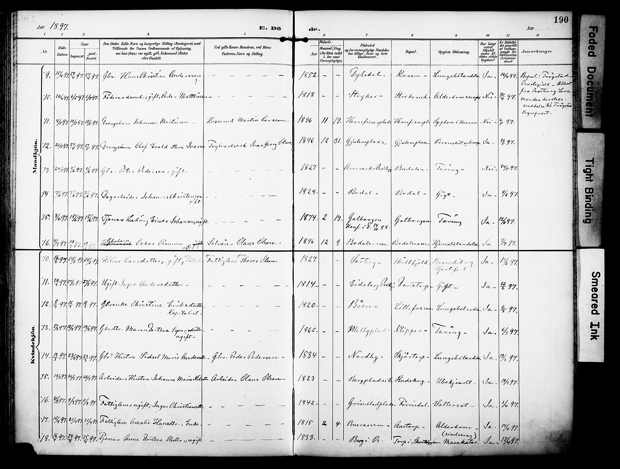 Rakkestad prestekontor Kirkebøker, AV/SAO-A-2008/F/Fa/L0013: Parish register (official) no. I 13, 1894-1908, p. 190